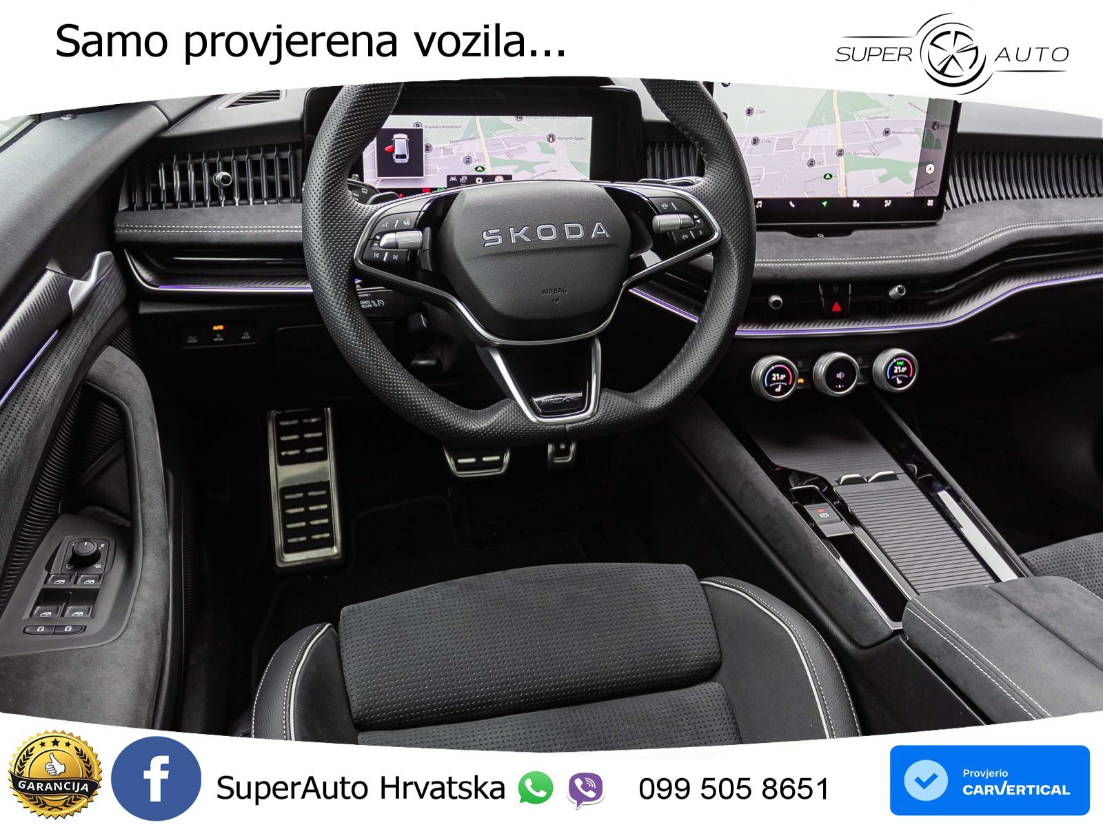 Škoda Superb 2.0 TDI 4x4 Sportline 193 KS, MATRIX+ACC+4xGR SJED+MASAŽA+360+PDC