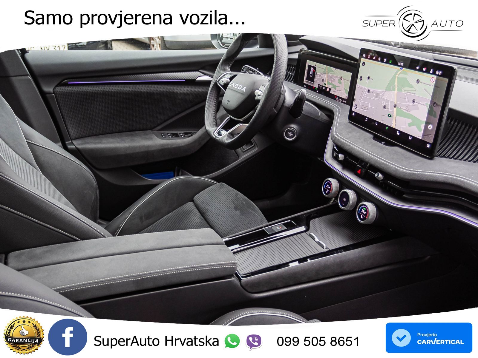 Škoda Superb 2.0 TDI 4x4 Sportline 193 KS, MATRIX+ACC+4xGR SJED+MASAŽA+360+PDC