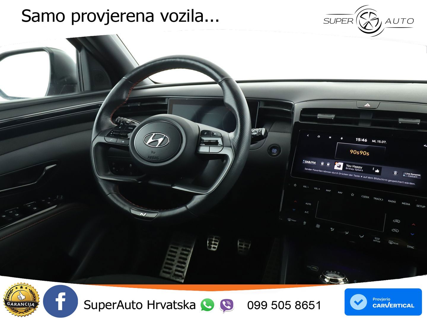 Hyundai Tucson 1.6 T-GDI N Line 180 KS, LED+TEM+GR SJED+KAM+VIRT+PDC