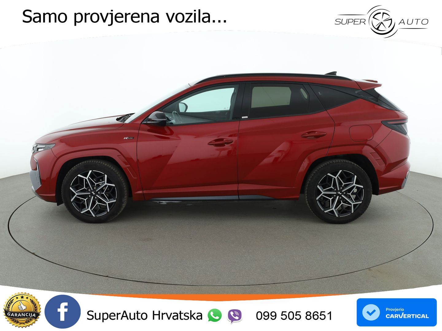 Hyundai Tucson 1.6 T-GDI N Line 180 KS, LED+TEM+GR SJED+KAM+VIRT+PDC