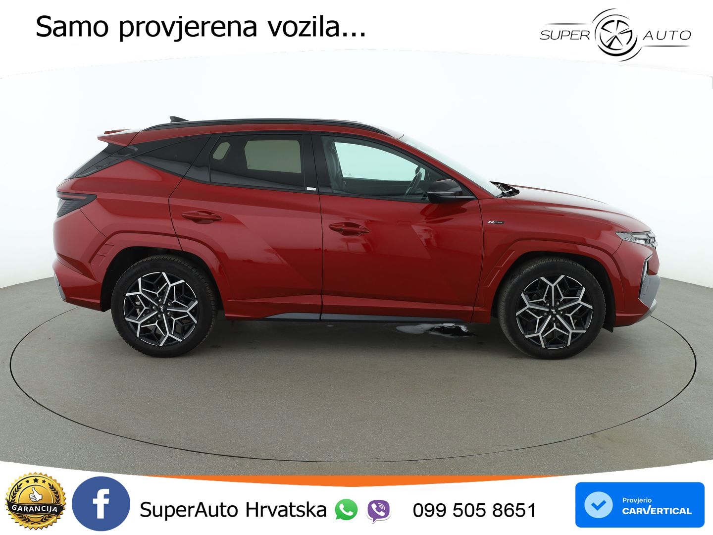 Hyundai Tucson 1.6 T-GDI N Line 180 KS, LED+TEM+GR SJED+KAM+VIRT+PDC
