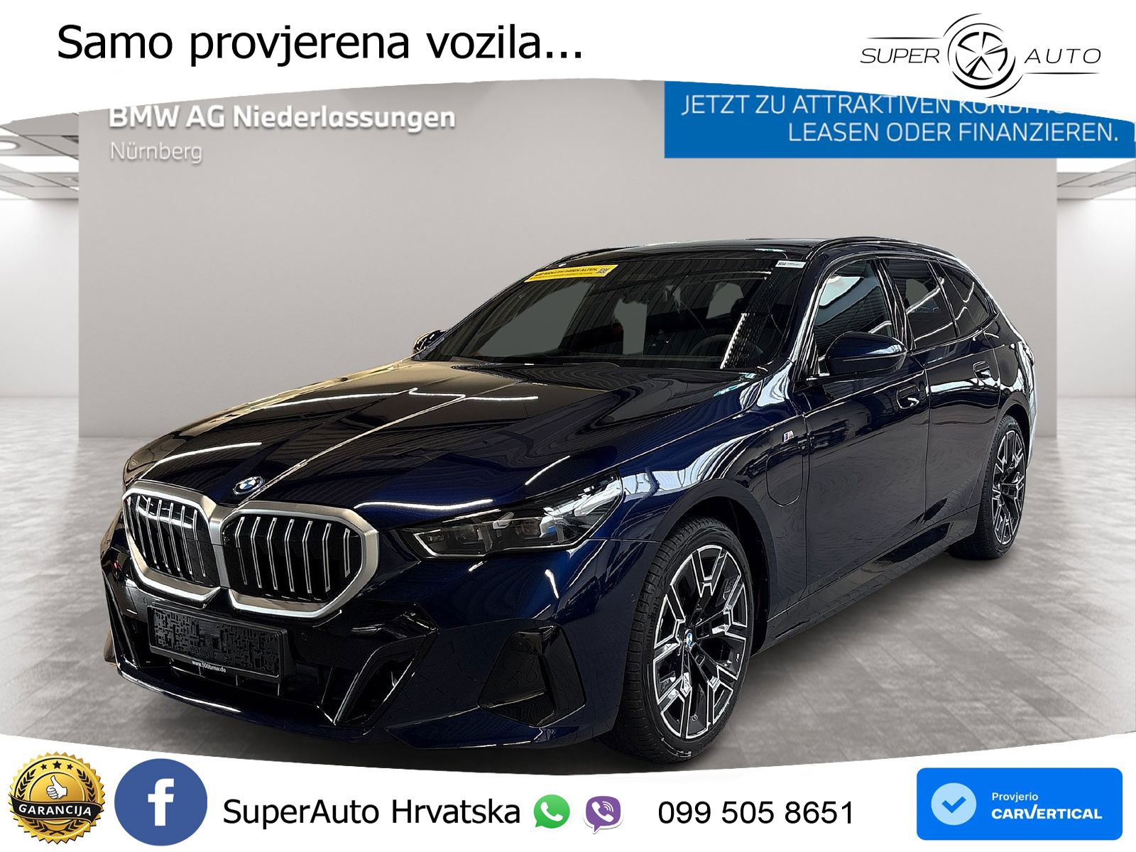 NOVO BMW 530e Touring xDrive Steptronic M Sport 299 KS, LED+ACC+4xGR SJED+360