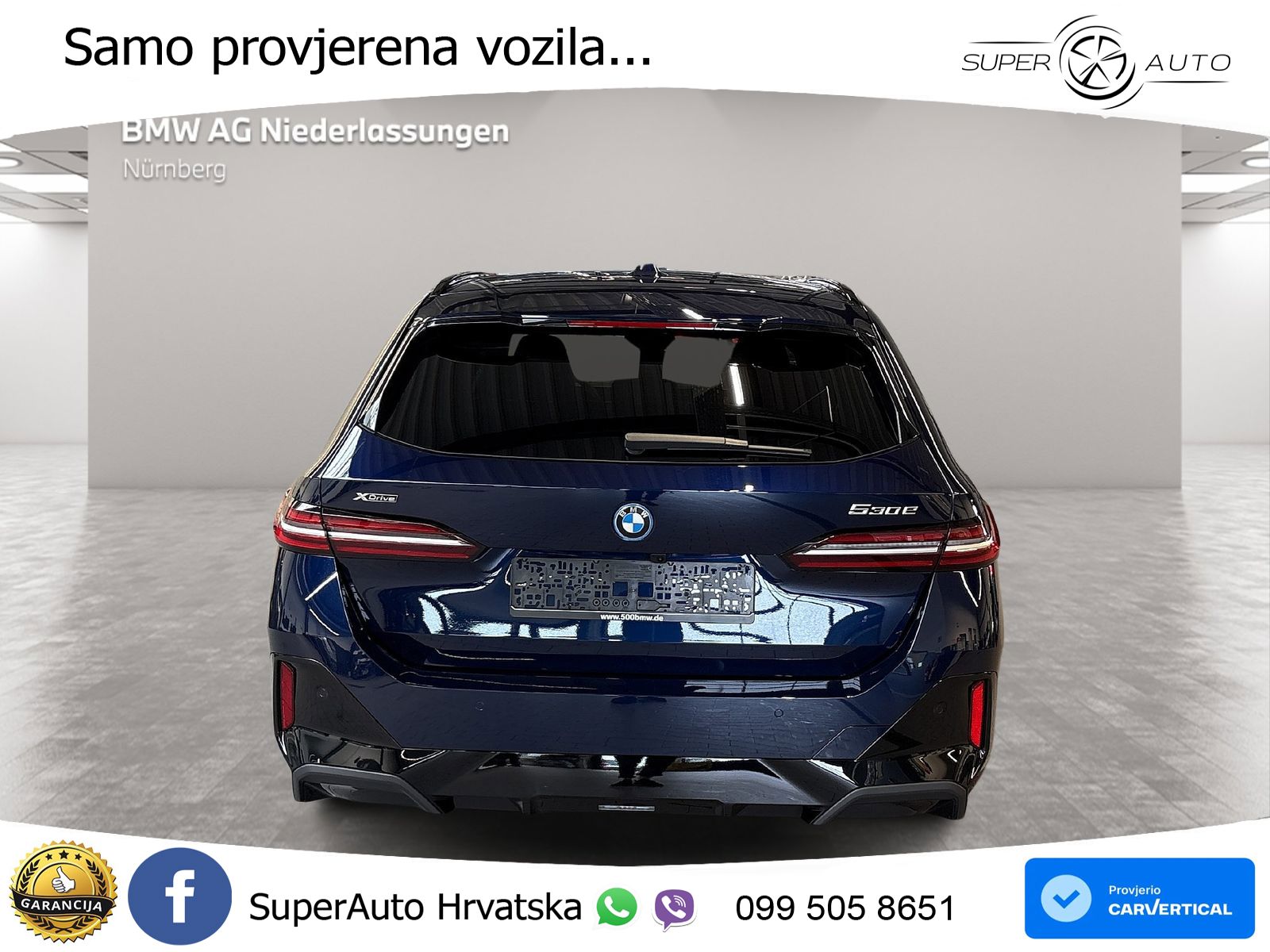 NOVO BMW 530e Touring xDrive Steptronic M Sport 299 KS, LED+ACC+4xGR SJED+360