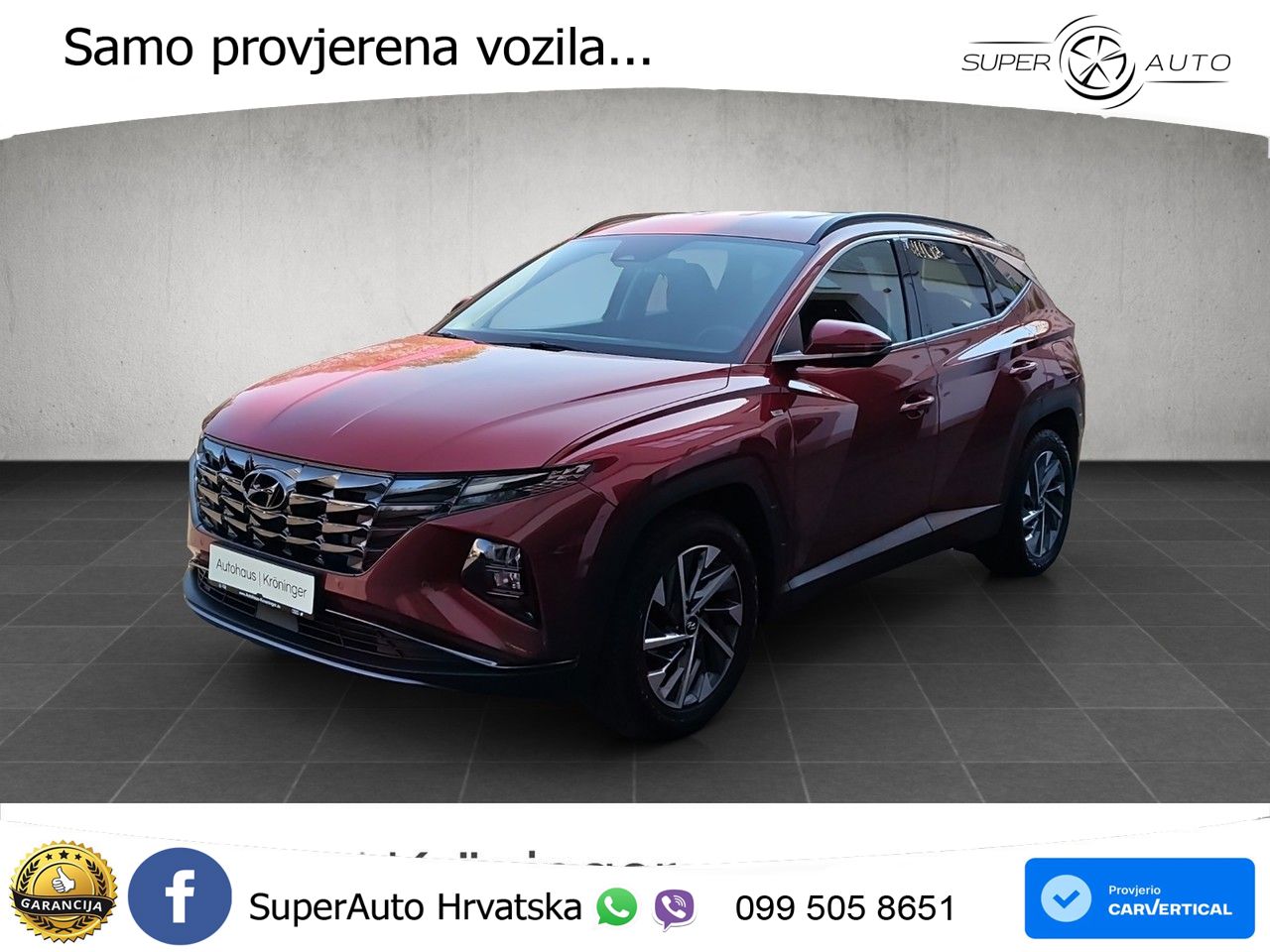 Hyundai Tucson 1.6 T-GDI Trend 150 KS, LED+TEM+GR SJED+KAM+PDC+VIRT