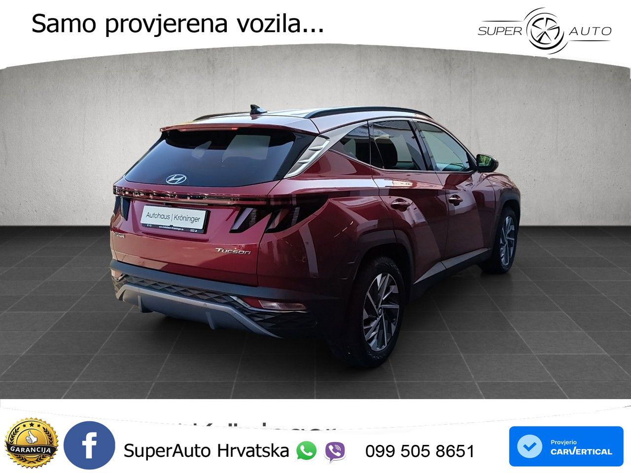 Hyundai Tucson 1.6 T-GDI Trend 150 KS, LED+TEM+GR SJED+KAM+PDC+VIRT