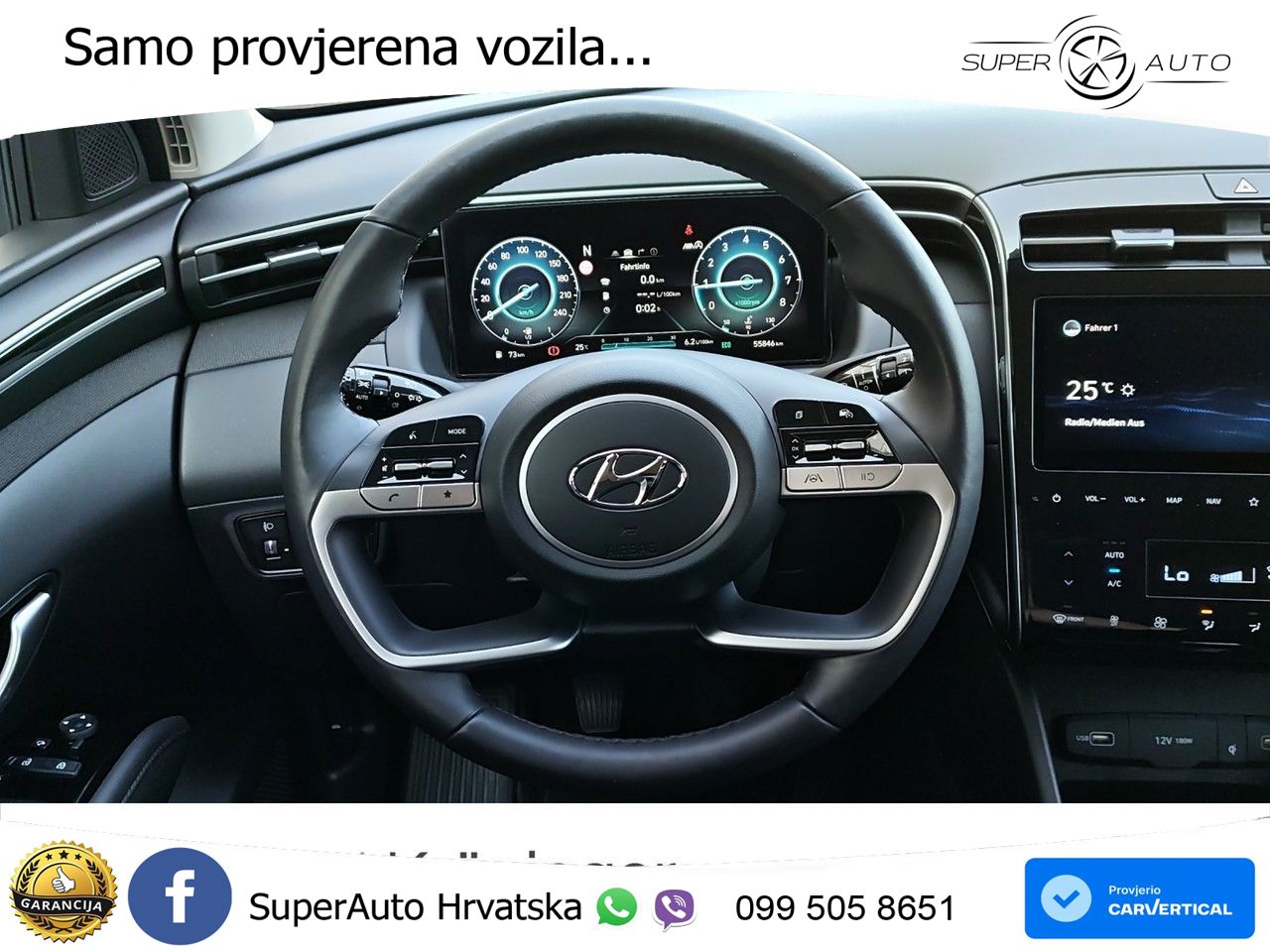 Hyundai Tucson 1.6 T-GDI Trend 150 KS, LED+TEM+GR SJED+KAM+PDC+VIRT