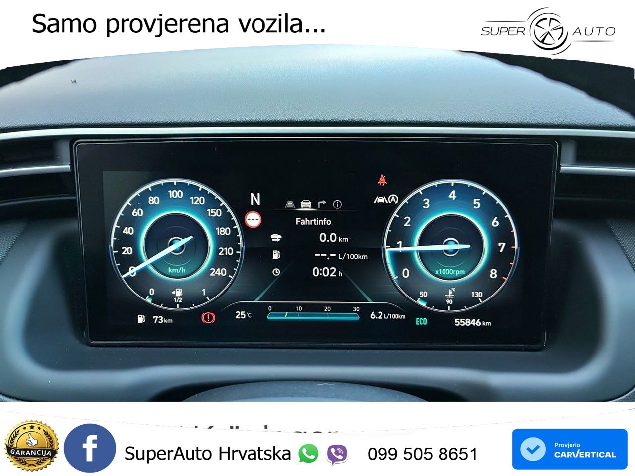 Hyundai Tucson 1.6 T-GDI Trend 150 KS, LED+TEM+GR SJED+KAM+PDC+VIRT
