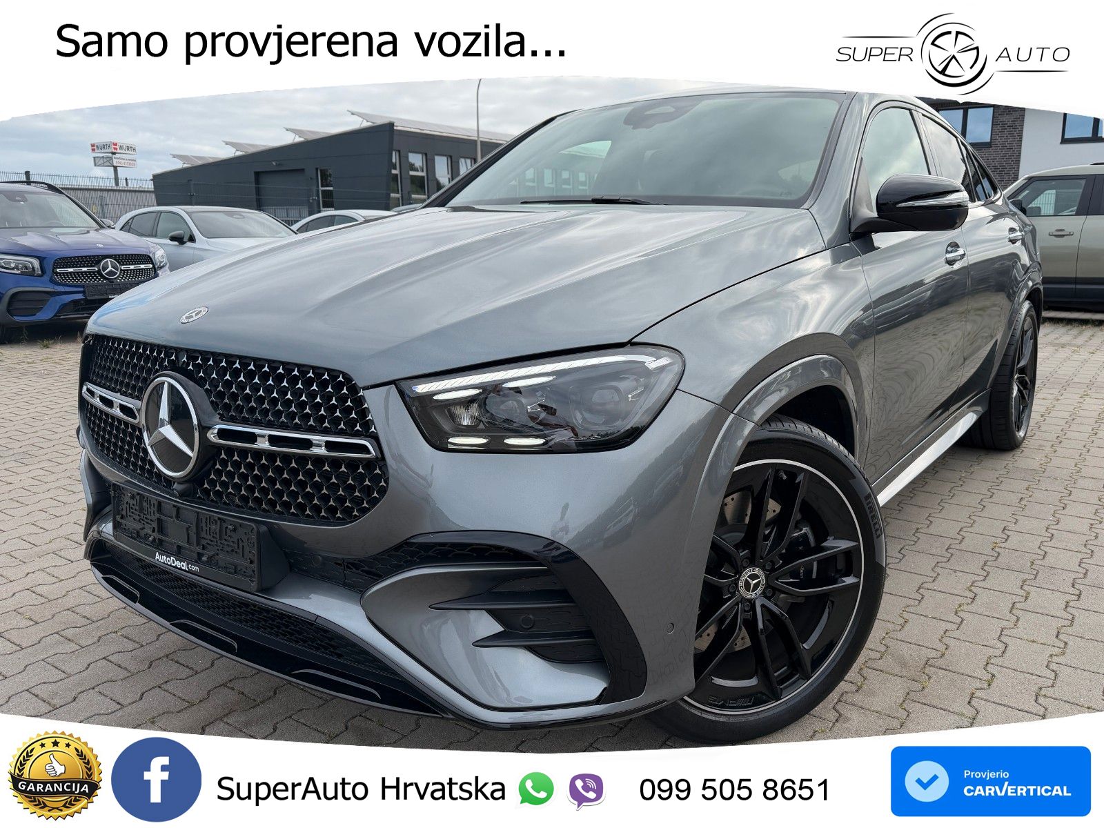 Mercedes GLE 400e Coupe 4M Aut. AMG Line 381 KS, ZRAČNI+ACC+GR SJED+360+ASIST