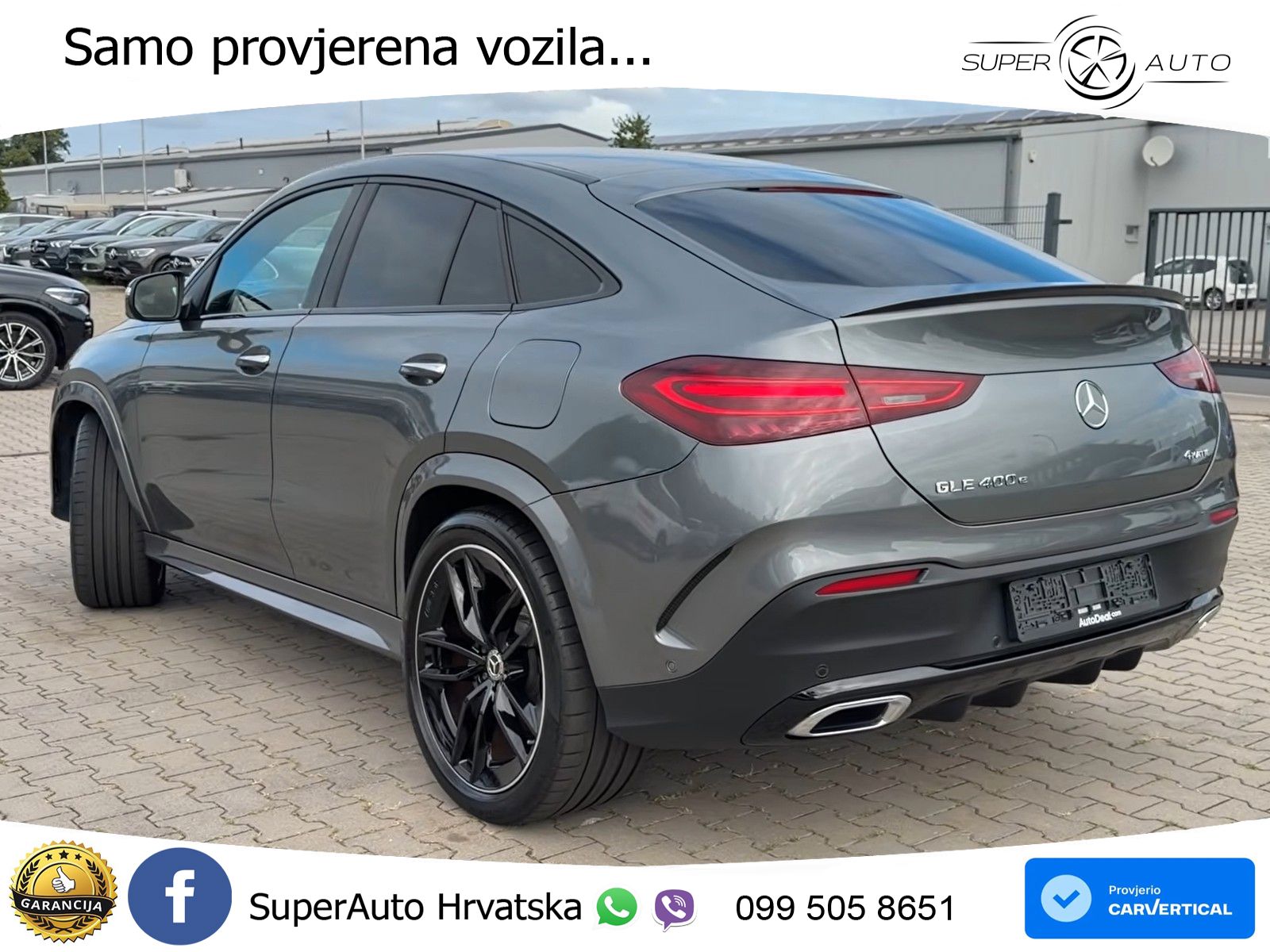 Mercedes GLE 400e Coupe 4M Aut. AMG Line 381 KS, ZRAČNI+ACC+GR SJED+360+ASIST