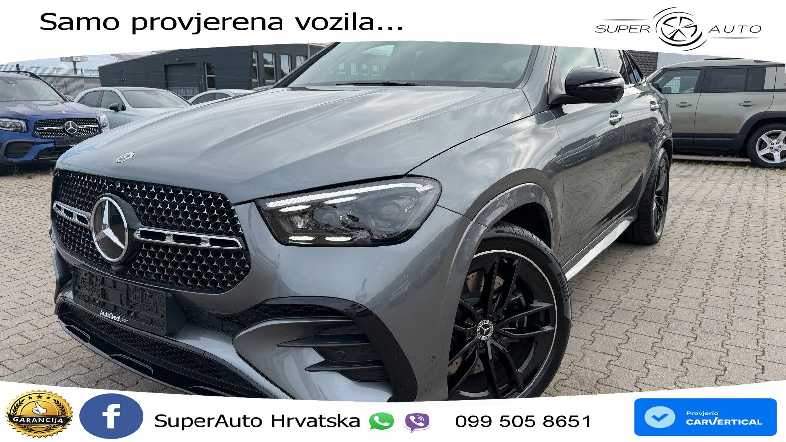 Mercedes GLE 400e Coupe 4M Aut. AMG Line 381 KS, ZRAČNI+ACC+GR SJED+360+ASIST