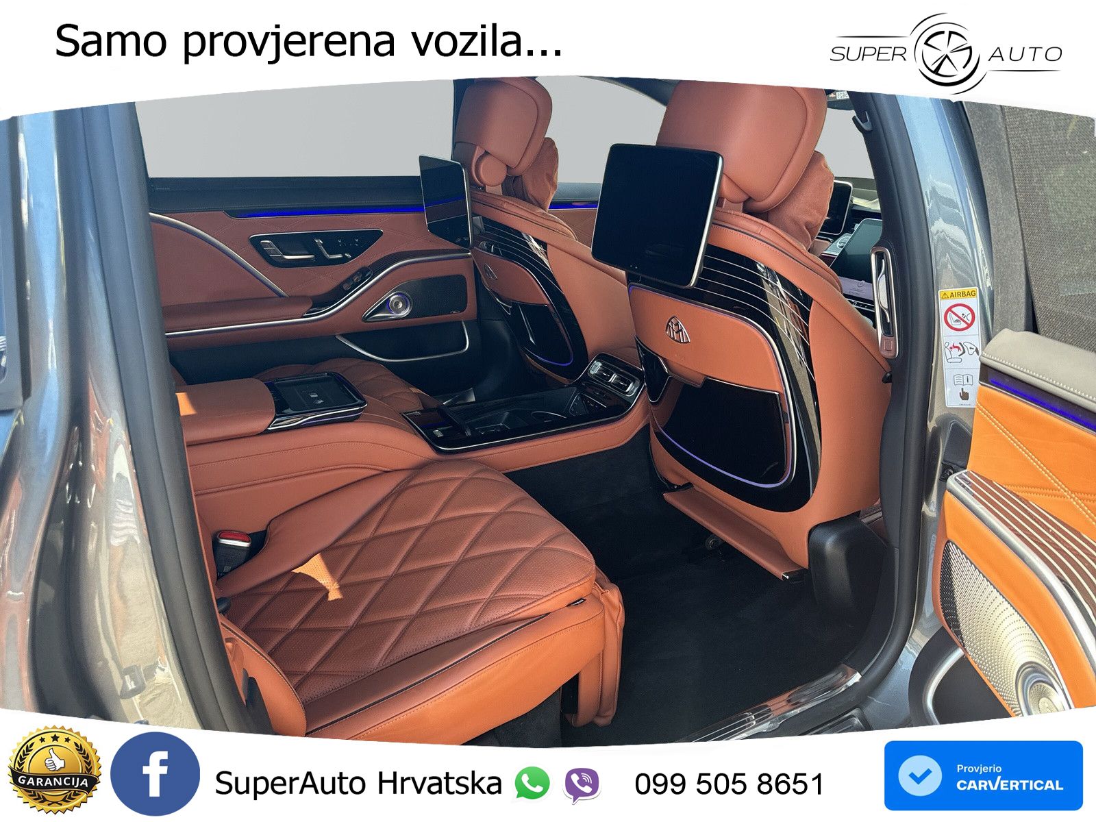 Mercedes Maybach S 580 4M Aut. 503 KS, PANO+ZRAČ+360+GR SJED+ACC+KEY+VIRT+LANE