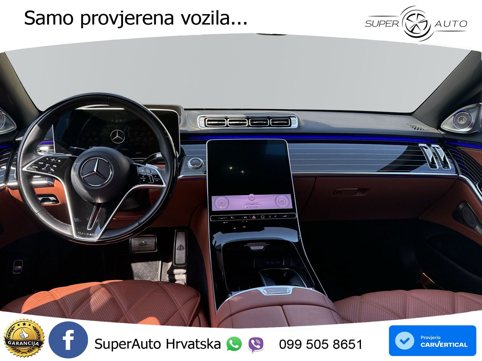 Mercedes Maybach S 580 4M Aut. 503 KS, PANO+ZRAČ+360+GR SJED+ACC+KEY+VIRT+LANE