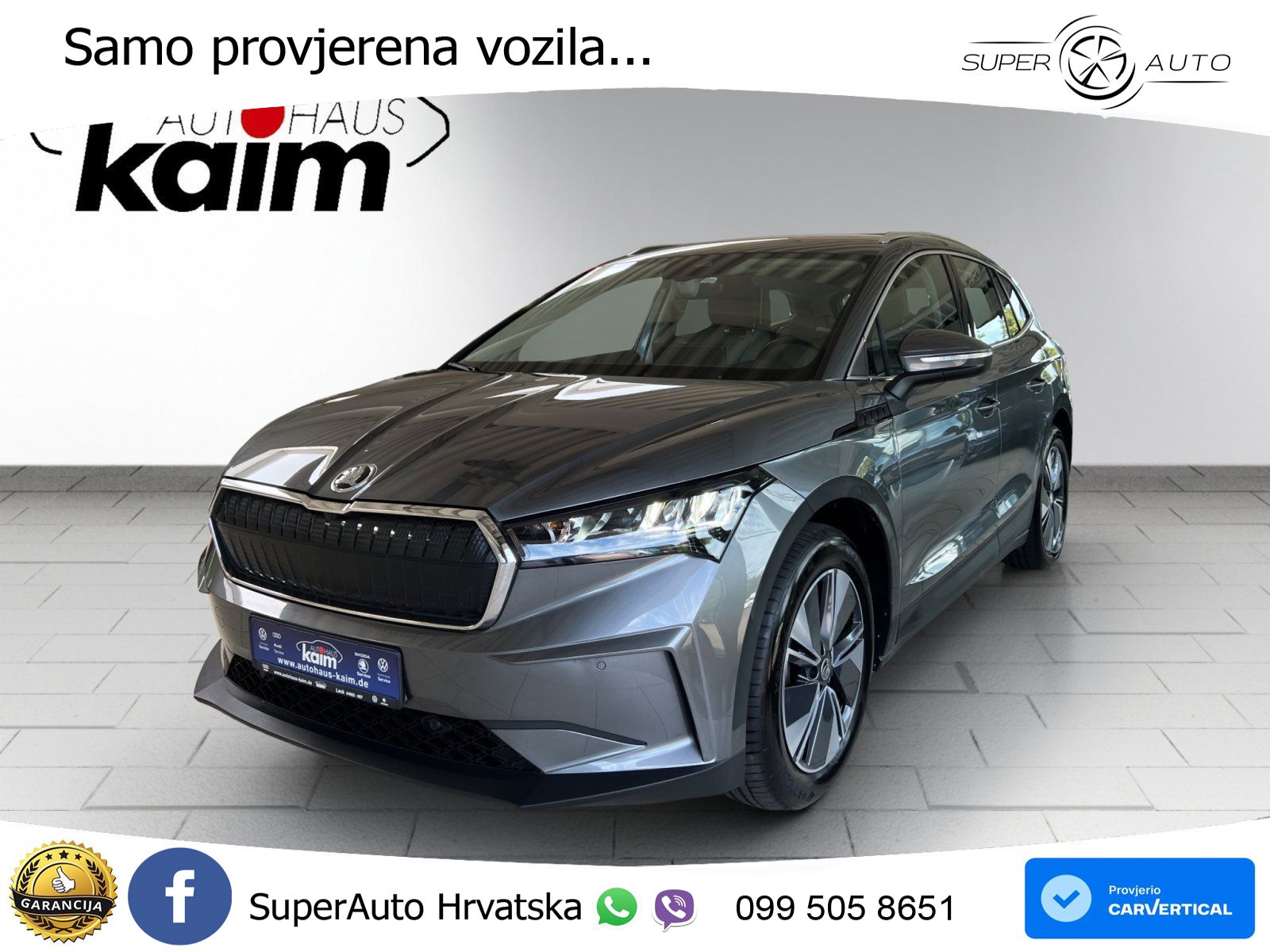 Škoda Enyaq iV 80 Aut. Loft 204 KS, ACC+KAM+GR SJED+VIRT+LANE