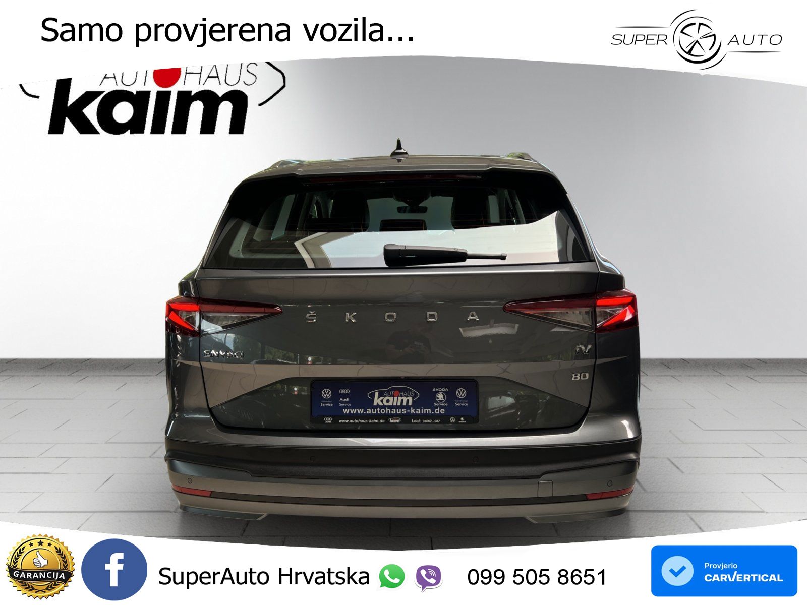 Škoda Enyaq iV 80 Aut. Loft 204 KS, ACC+KAM+GR SJED+VIRT+LANE