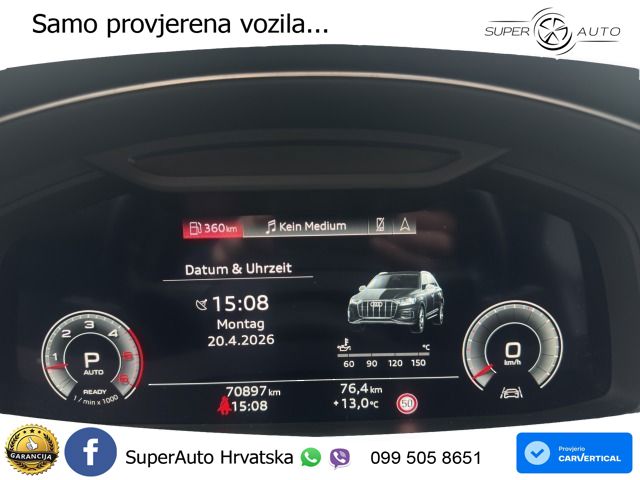 Audi Q7 50 TDI quattro Aut. S line 286 KS, KAM+KEY+GR SJED+VIRT+LANE
