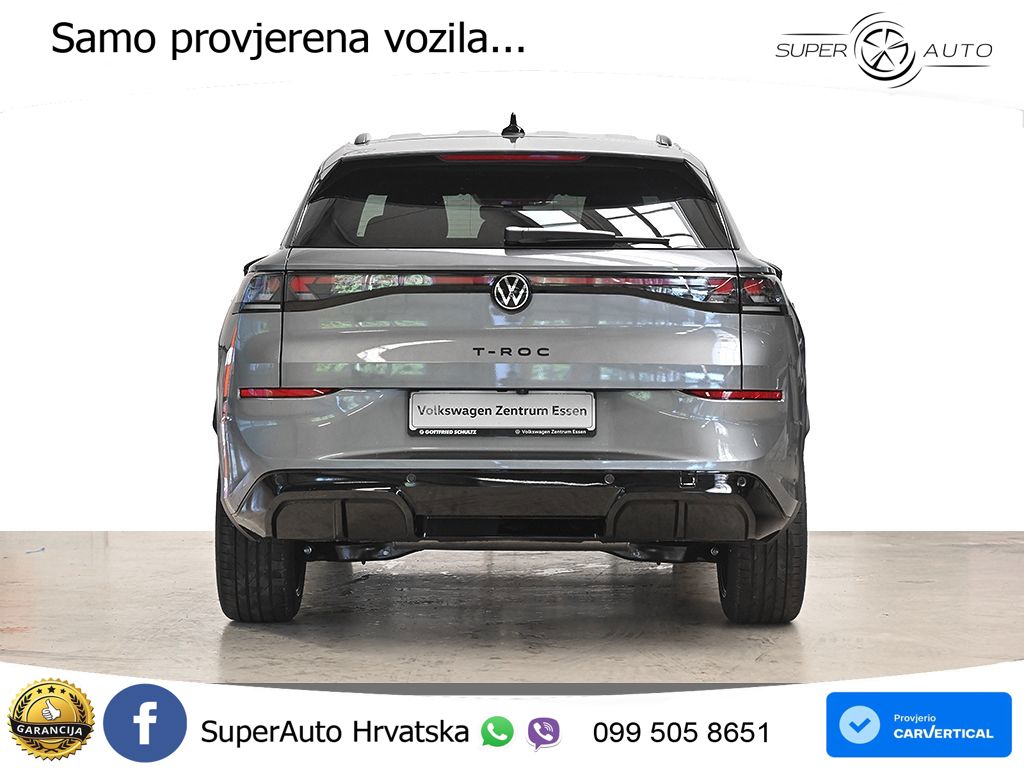 VW T-Roc 1.5 eTSI DSG R-Line 150 KS, ACC+360+KEY+GR SJED+HEAD+VIRT+LANE