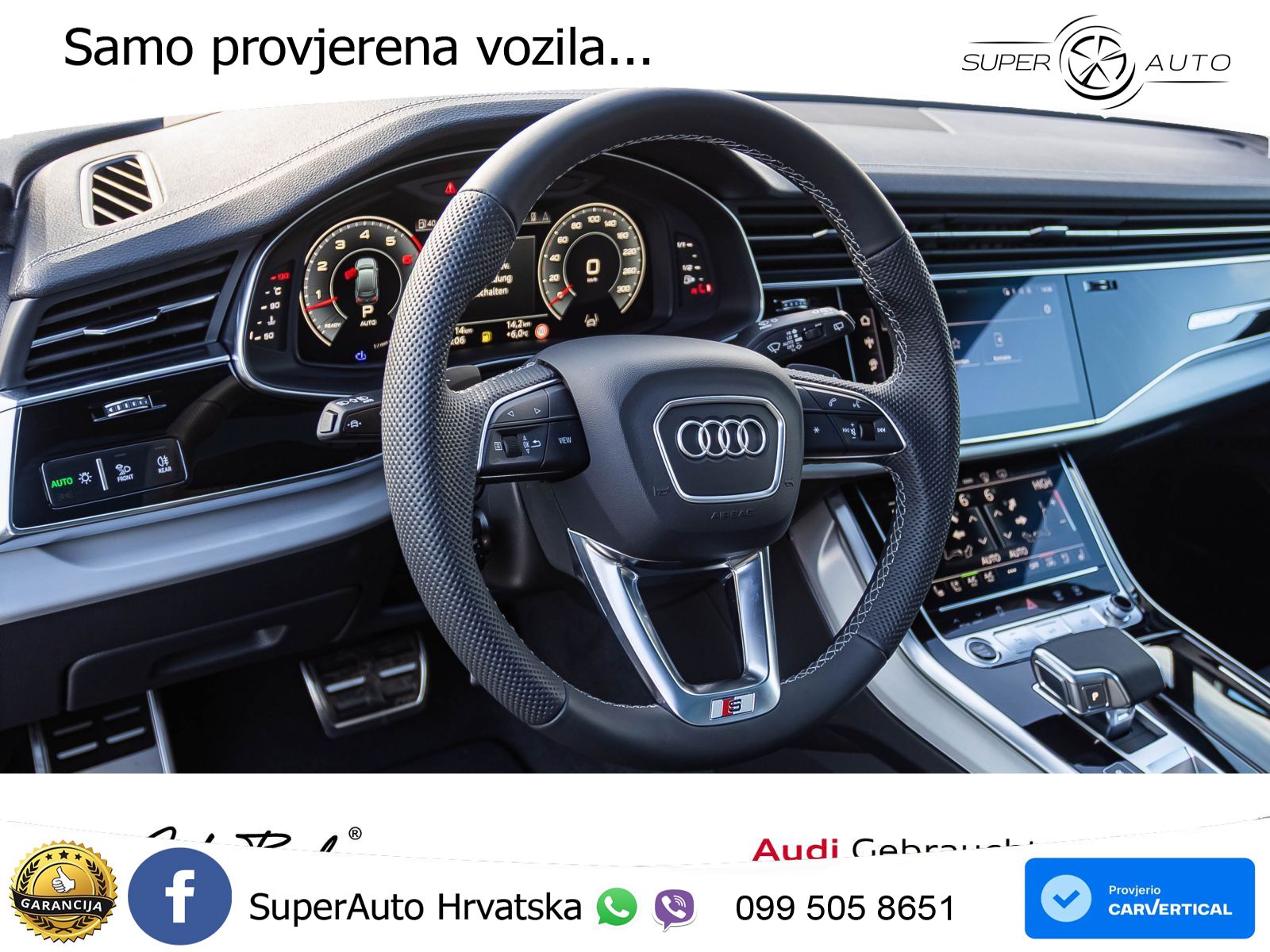 Audi Q7 55 TFSI quattro Aut. S line 340 KS, PANO+ZRAČ+360+GR SJED+HEAD+ACC+KEY