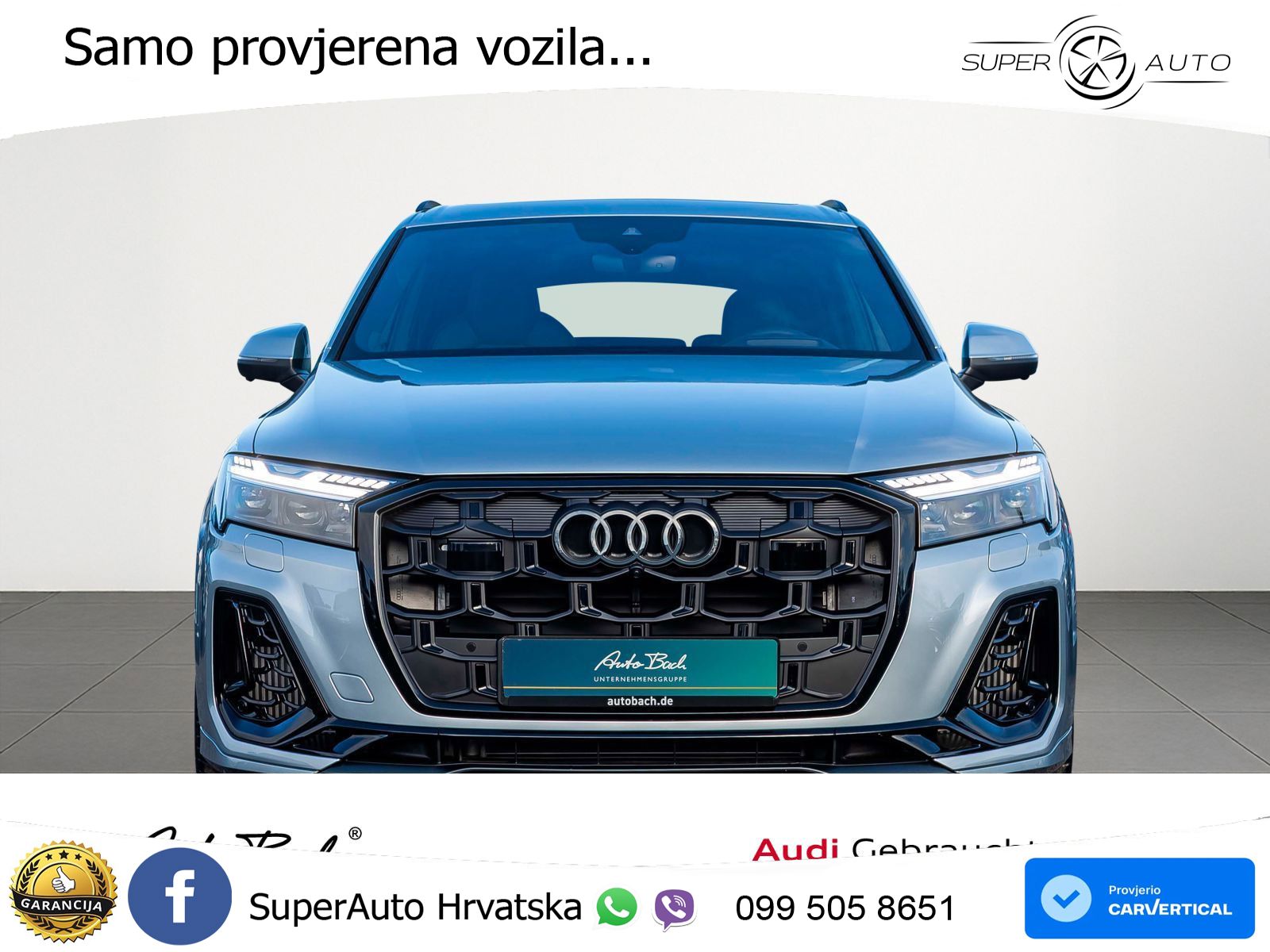 Audi Q7 55 TFSI quattro Aut. S line 340 KS, PANO+ZRAČ+360+GR SJED+HEAD+ACC+KEY
