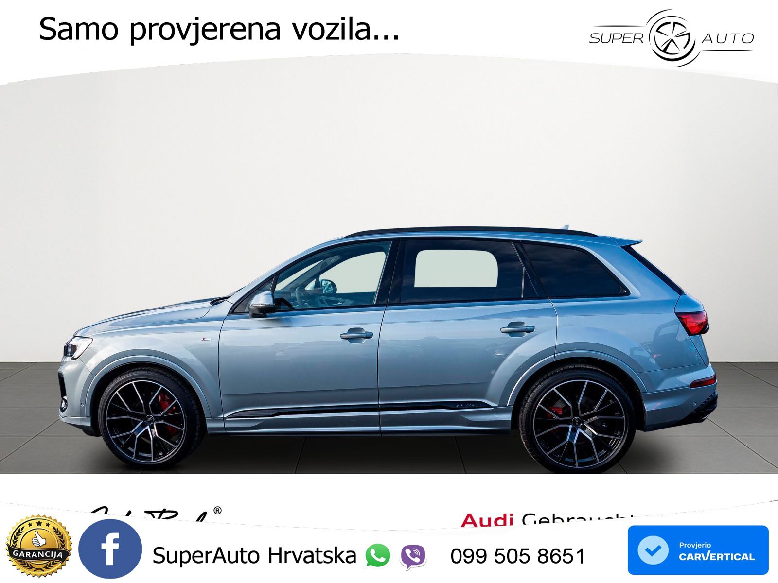 Audi Q7 55 TFSI quattro Aut. S line 340 KS, PANO+ZRAČ+360+GR SJED+HEAD+ACC+KEY
