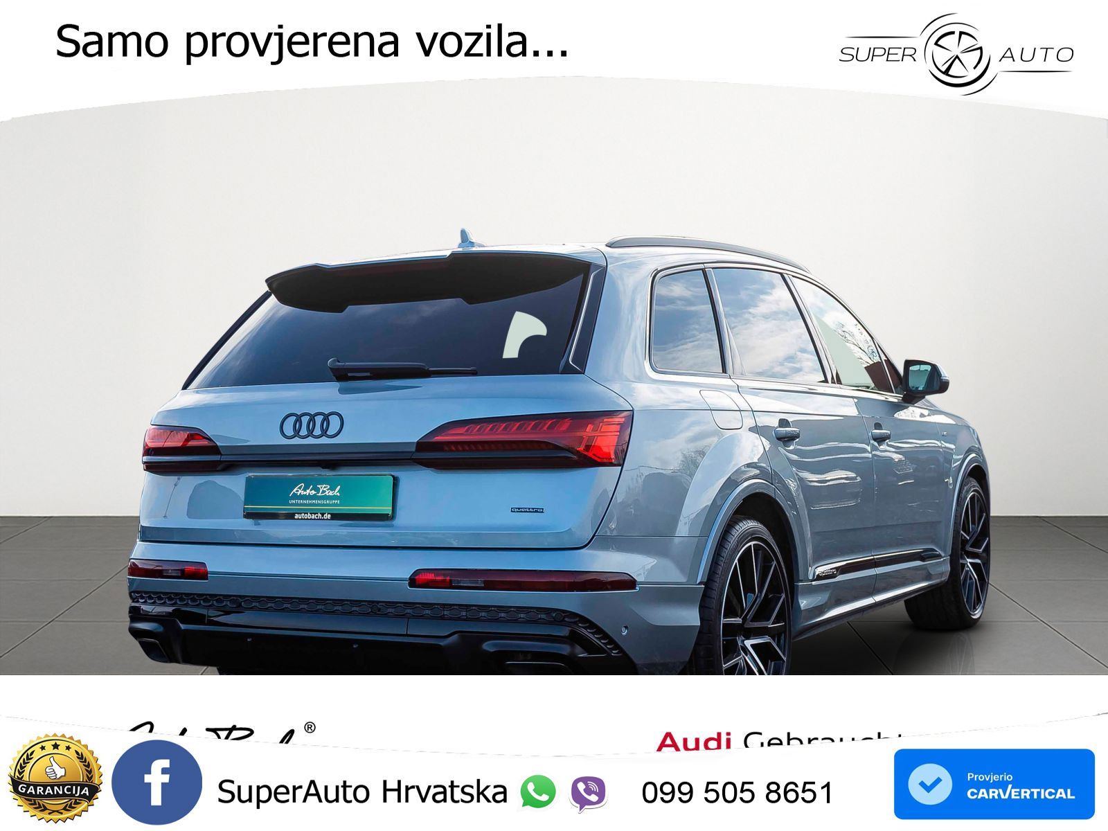 Audi Q7 55 TFSI quattro Aut. S line 340 KS, PANO+ZRAČ+360+GR SJED+HEAD+ACC+KEY