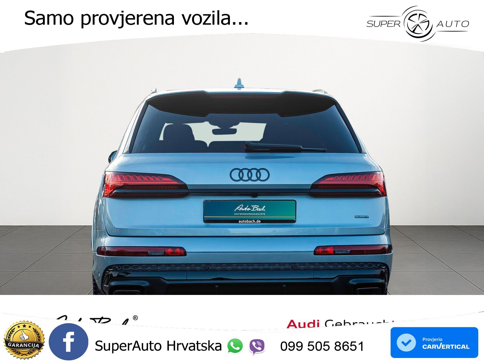 Audi Q7 55 TFSI quattro Aut. S line 340 KS, PANO+ZRAČ+360+GR SJED+HEAD+ACC+KEY