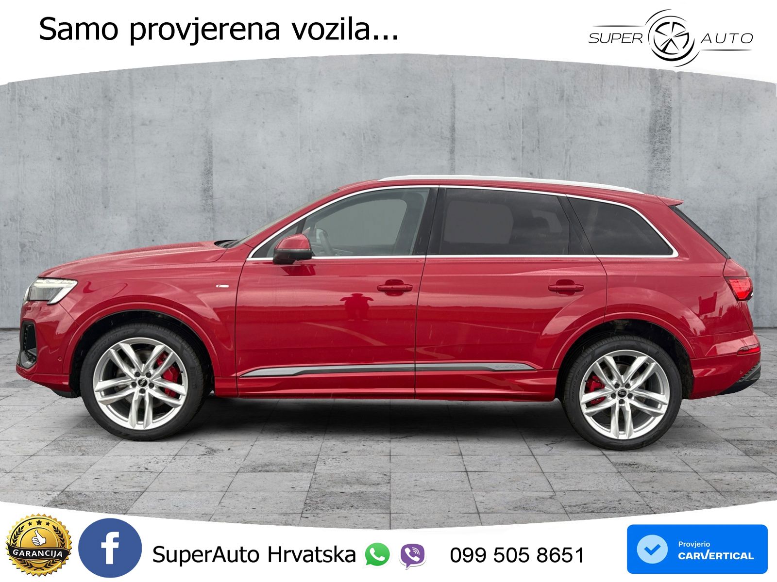 Audi Q7 55 TFSI quattro Aut. S line 340 KS, PANO+ZRAČ+360+GR SJED+HEAD+ACC+KEY