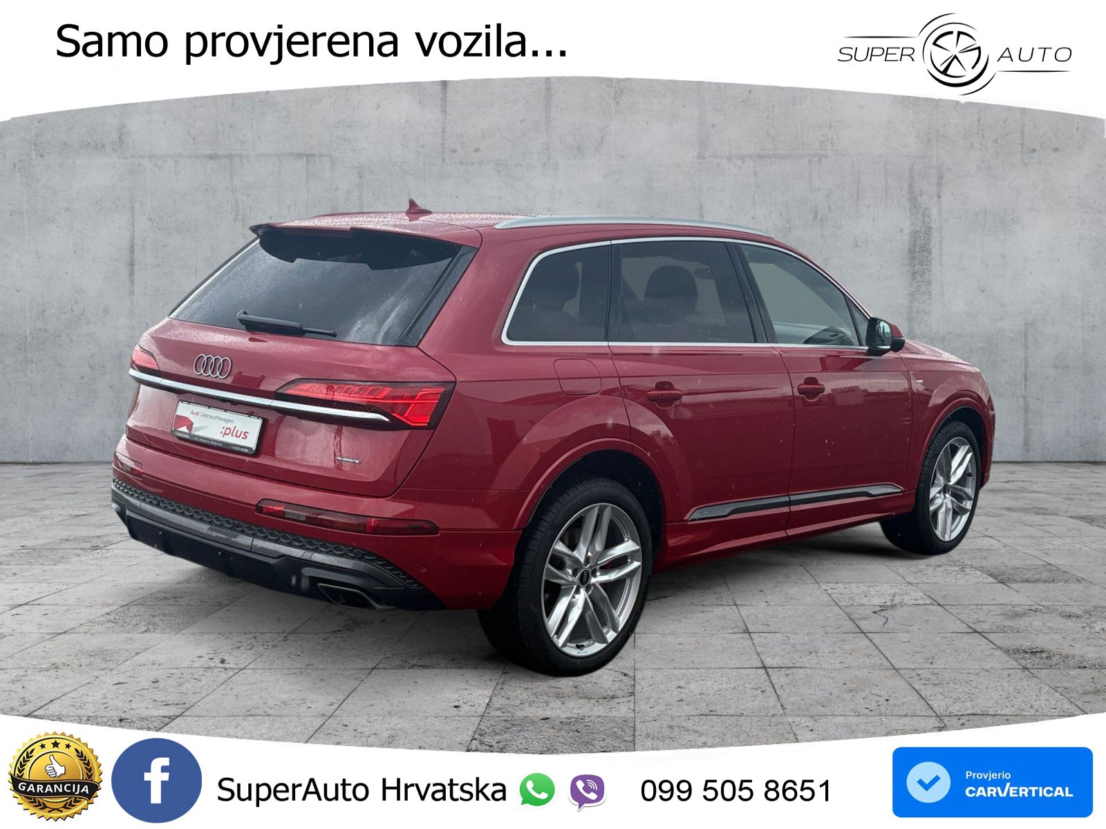 Audi Q7 55 TFSI quattro Aut. S line 340 KS, PANO+ZRAČ+360+GR SJED+HEAD+ACC+KEY