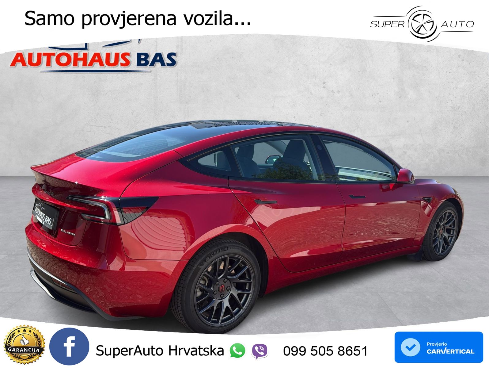 Tesla Model 3 Long Range AWD 476 KS, PANO+360+ACC+GR SJED+KEY+VIRT+LANE