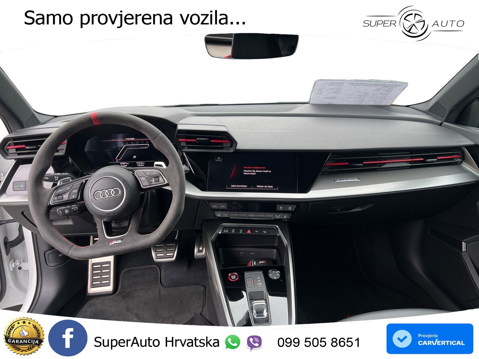 Audi RS3 SB 2.5 TFSI quattro S tronic 400 KS, ACC+KAM+GR SJED+VIRT+ASIST+MASAŽA