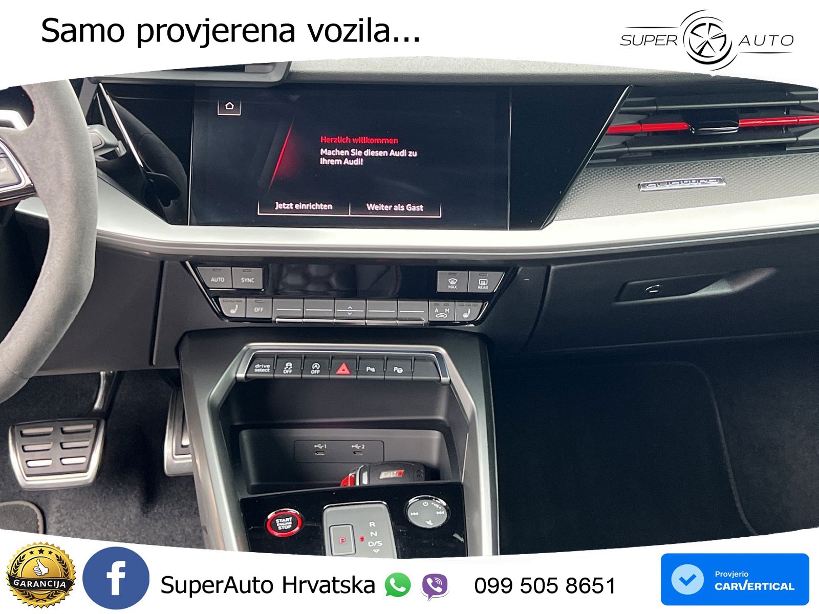 Audi RS3 SB 2.5 TFSI quattro S tronic 400 KS, ACC+KAM+GR SJED+VIRT+ASIST+MASAŽA