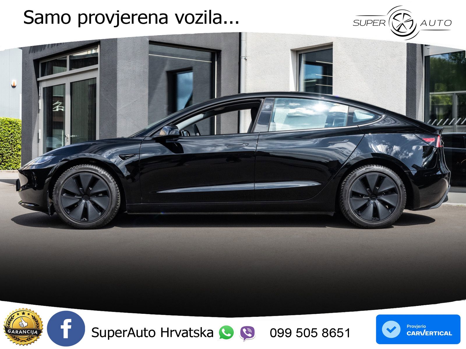 Tesla Model 3 Highland Premium 283 KS, PANO+360+ACC+GR SJED+VIRT+LANE