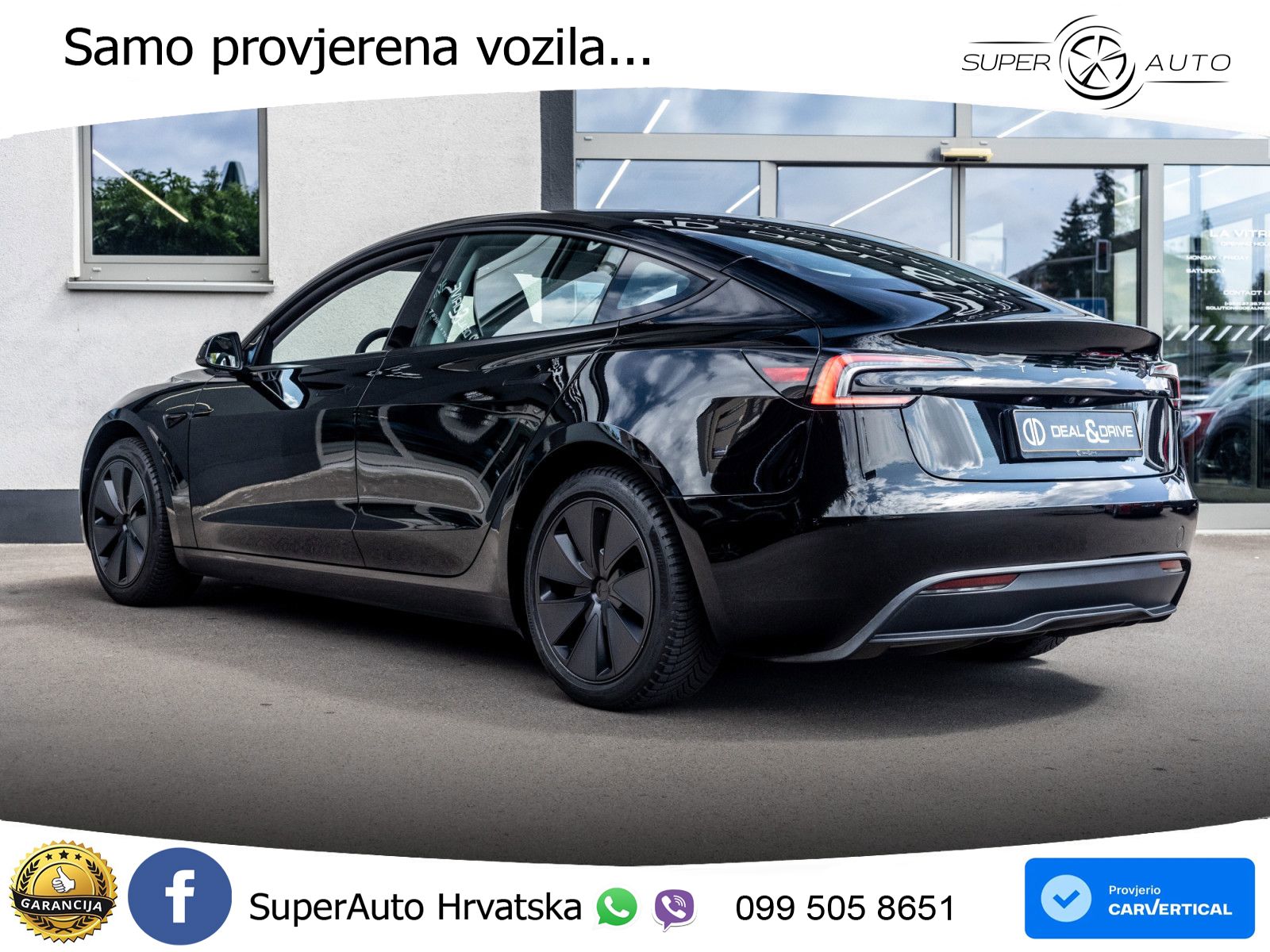 Tesla Model 3 Highland Premium 283 KS, PANO+360+ACC+GR SJED+VIRT+LANE