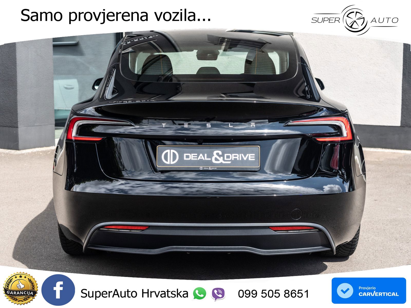 Tesla Model 3 Highland Premium 283 KS, PANO+360+ACC+GR SJED+VIRT+LANE