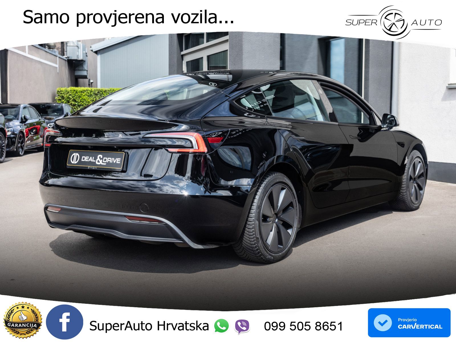 Tesla Model 3 Highland Premium 283 KS, PANO+360+ACC+GR SJED+VIRT+LANE