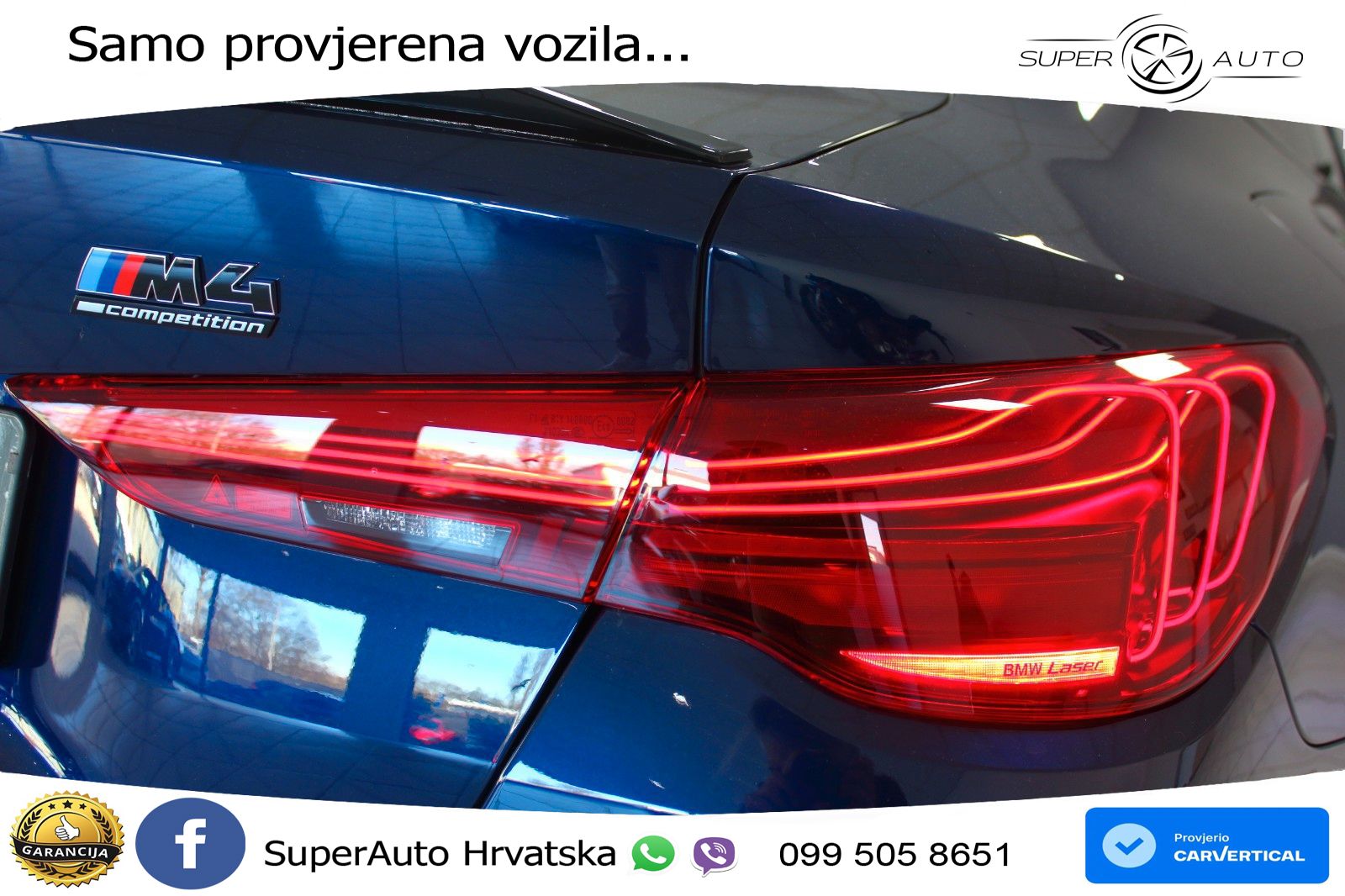 BMW M4 Competition 3.0 M Sport 510 KS, PANO+ZRAČ+KAM+GR SJED+KEY+HEAD+LANE