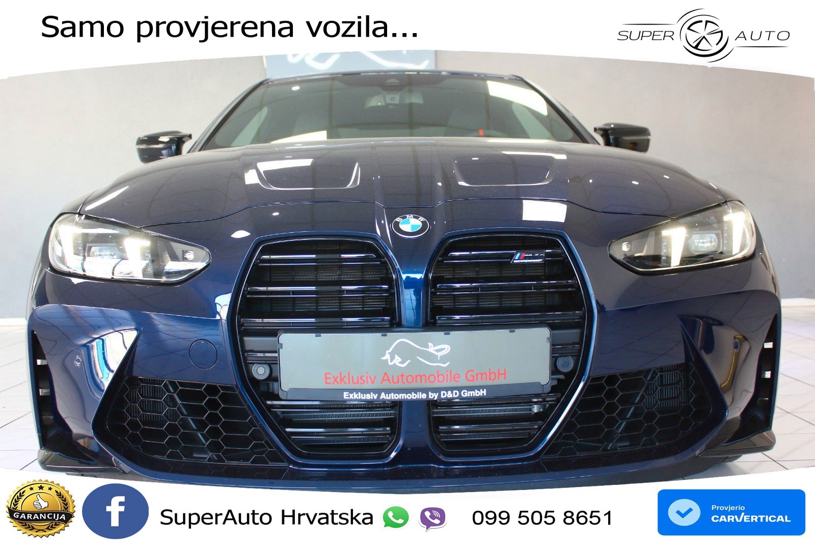 BMW M4 Competition 3.0 M Sport 510 KS, PANO+ZRAČ+KAM+GR SJED+KEY+HEAD+LANE