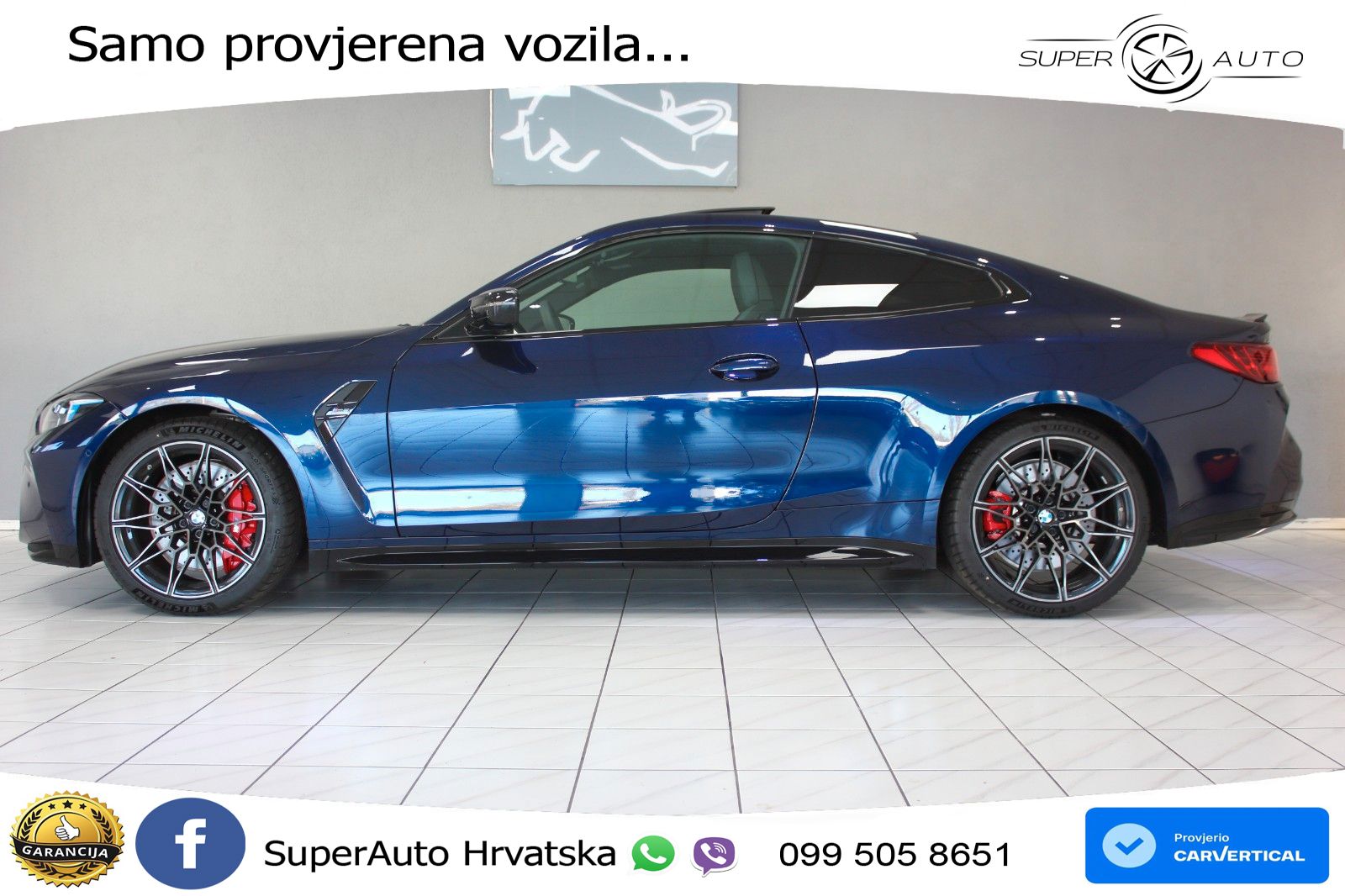 BMW M4 Competition 3.0 M Sport 510 KS, PANO+ZRAČ+KAM+GR SJED+KEY+HEAD+LANE