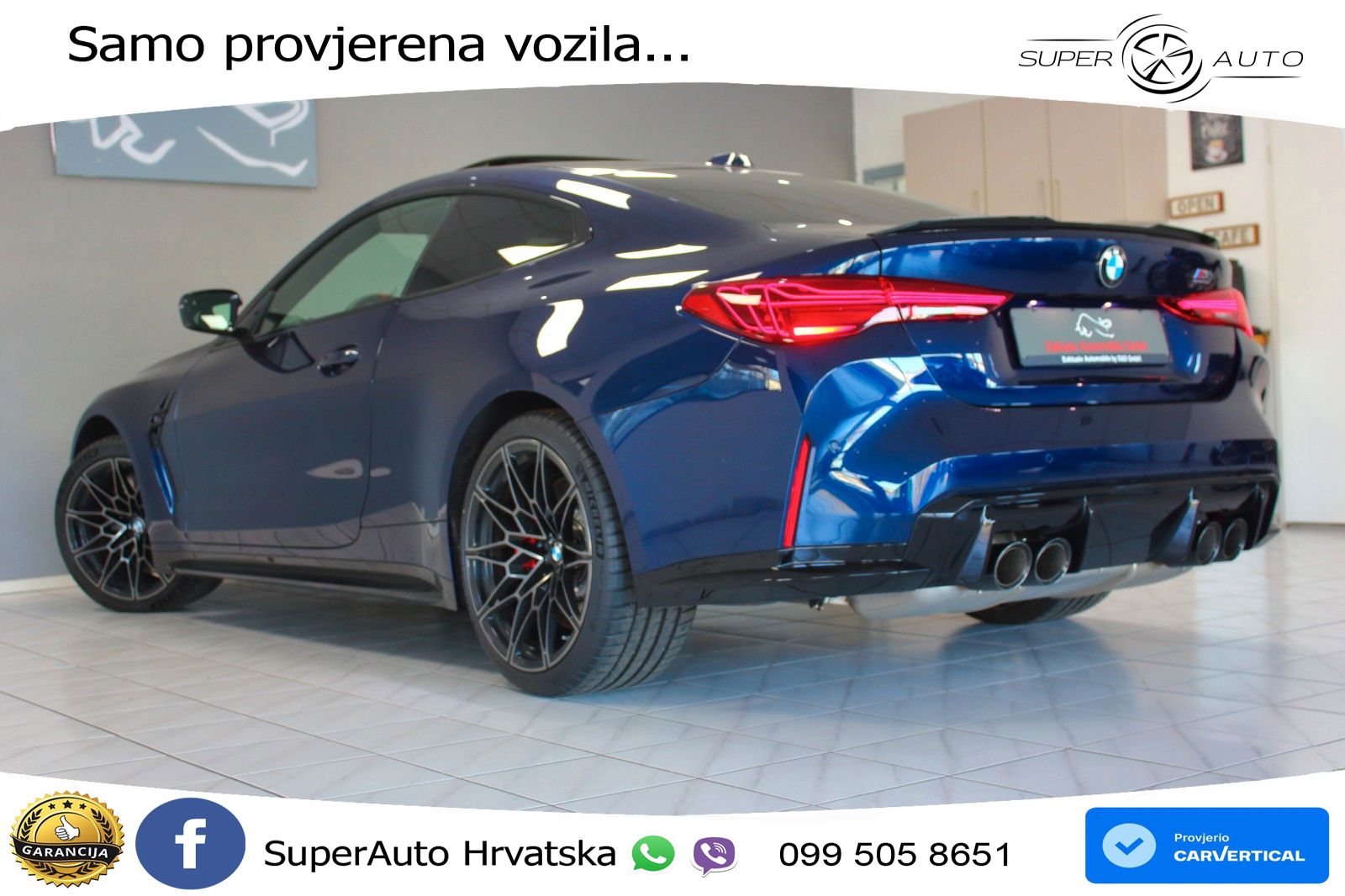 BMW M4 Competition 3.0 M Sport 510 KS, PANO+ZRAČ+KAM+GR SJED+KEY+HEAD+LANE