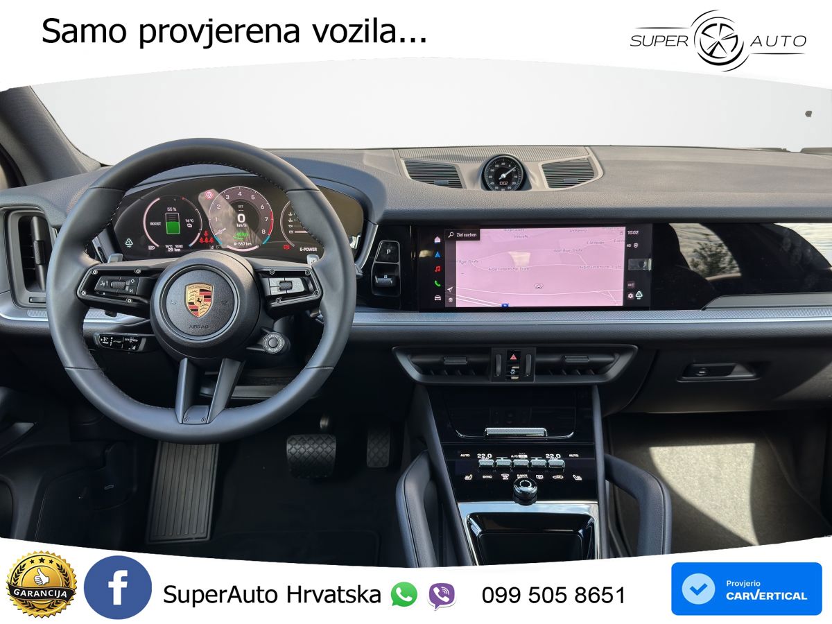 Porsche Cayenne E-Hybrid 3.0 470 KS, ZRAČNI+ACC+360+MATRIX+GR SJED+PANO+CHRONO