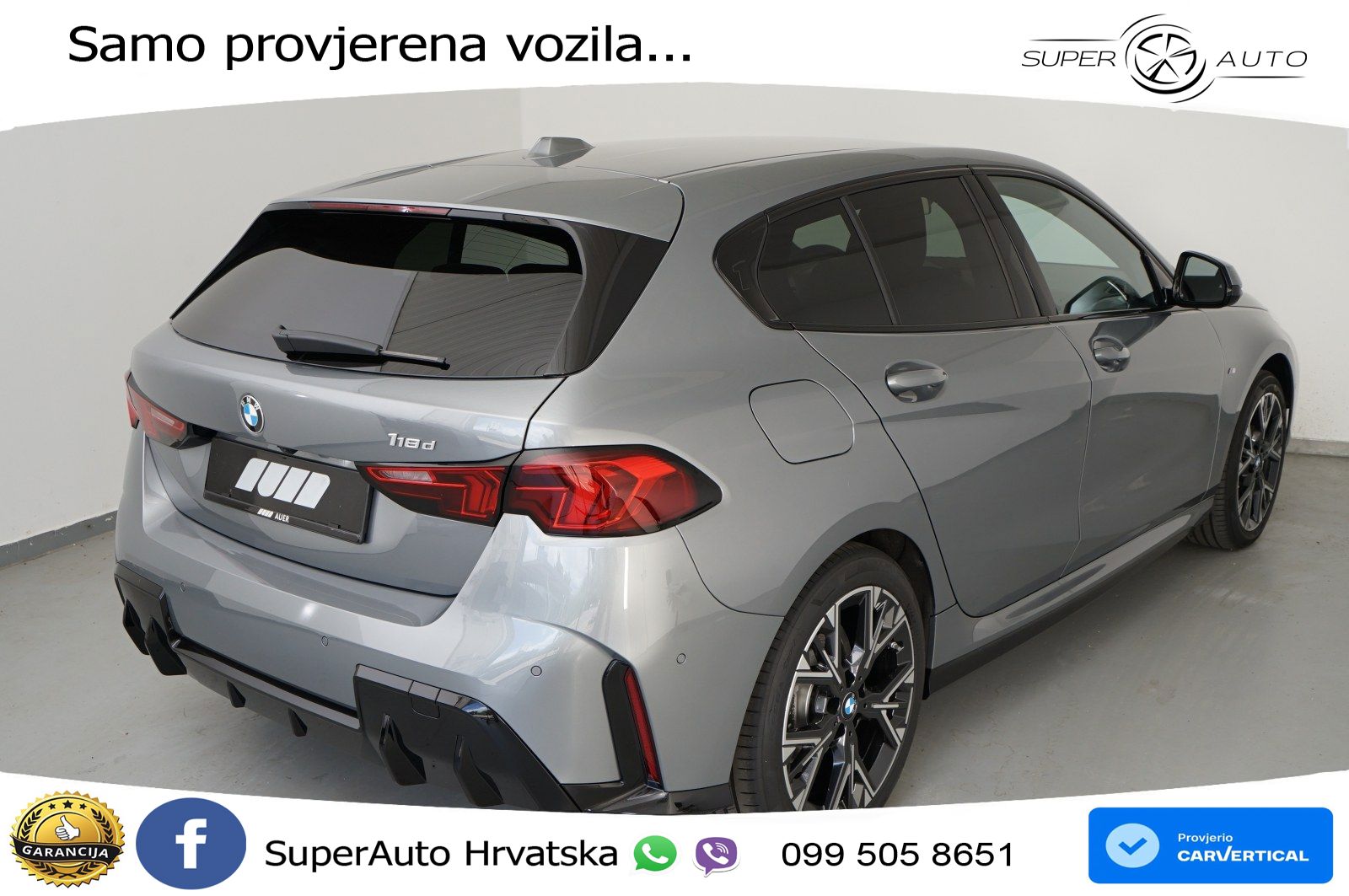 BMW 118d Aut. Sport 150 KS, LED+ACC+VIRT+KAM+PARK
