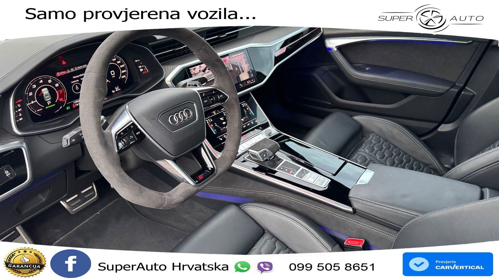 Audi RS7 SB performance 4.0 TFSI V8 quattro Aut. 630 KS, ACC+360+4xGR SJED+PANO