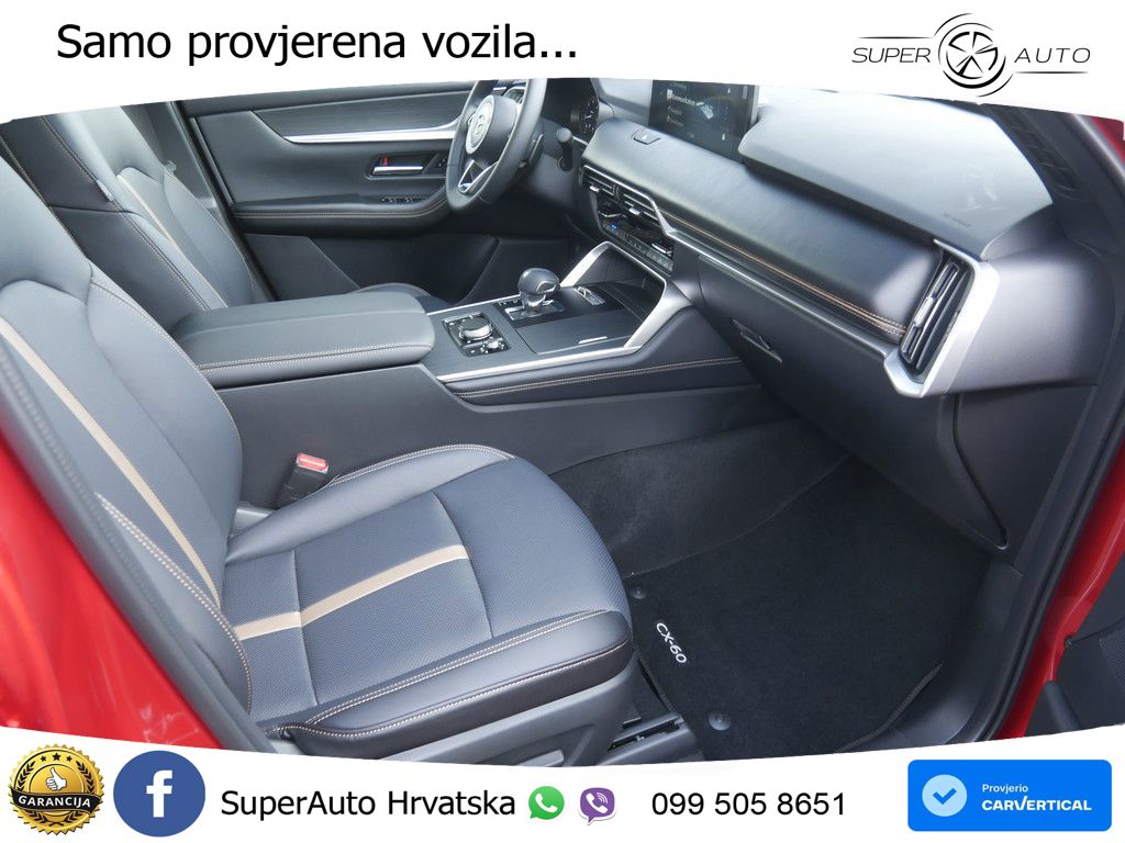 Mazda CX-60 3.3 e-Skyactiv AWD Aut. 254 KS, PANO+360+ACC+GR SJED+VIRT+LANE