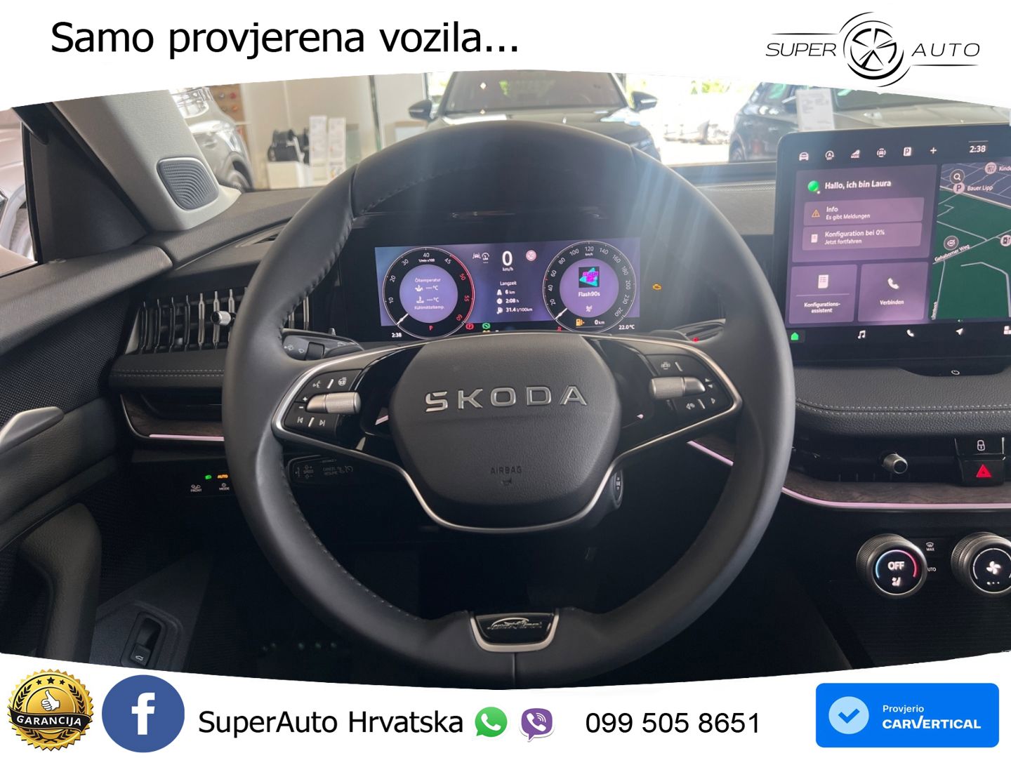 Škoda Superb Combi 2.0 TDI 4x4 DSG L&K 193 KS, LED+ACC+PANO+4xGR SJED+KAM+MASAŽA