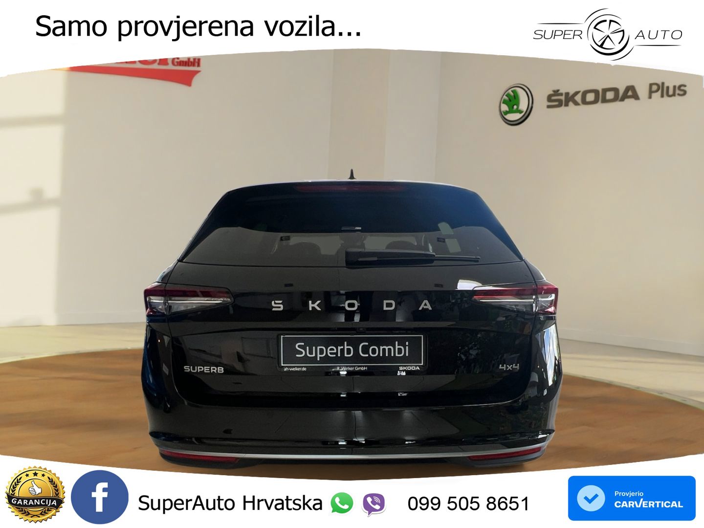 Škoda Superb Combi 2.0 TDI 4x4 DSG L&K 193 KS, LED+ACC+PANO+4xGR SJED+KAM+MASAŽA
