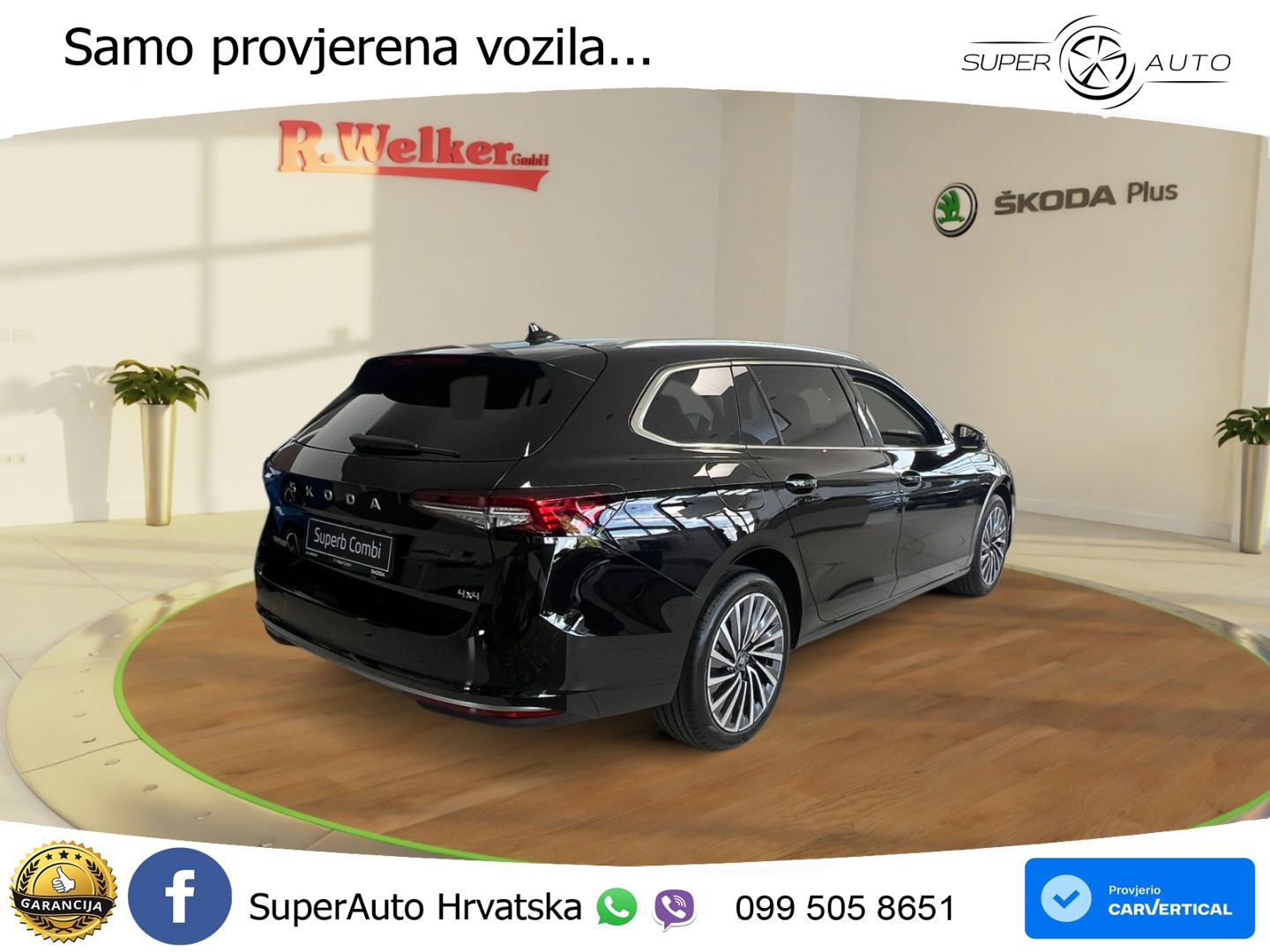 Škoda Superb Combi 2.0 TDI 4x4 DSG L&K 193 KS, LED+ACC+PANO+4xGR SJED+KAM+MASAŽA