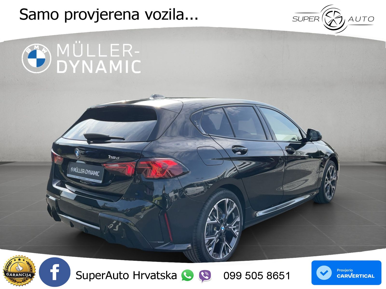 BMW 118d Aut. M Sport 150 KS, LED+VIRT+GR SJED+KAM+PARK