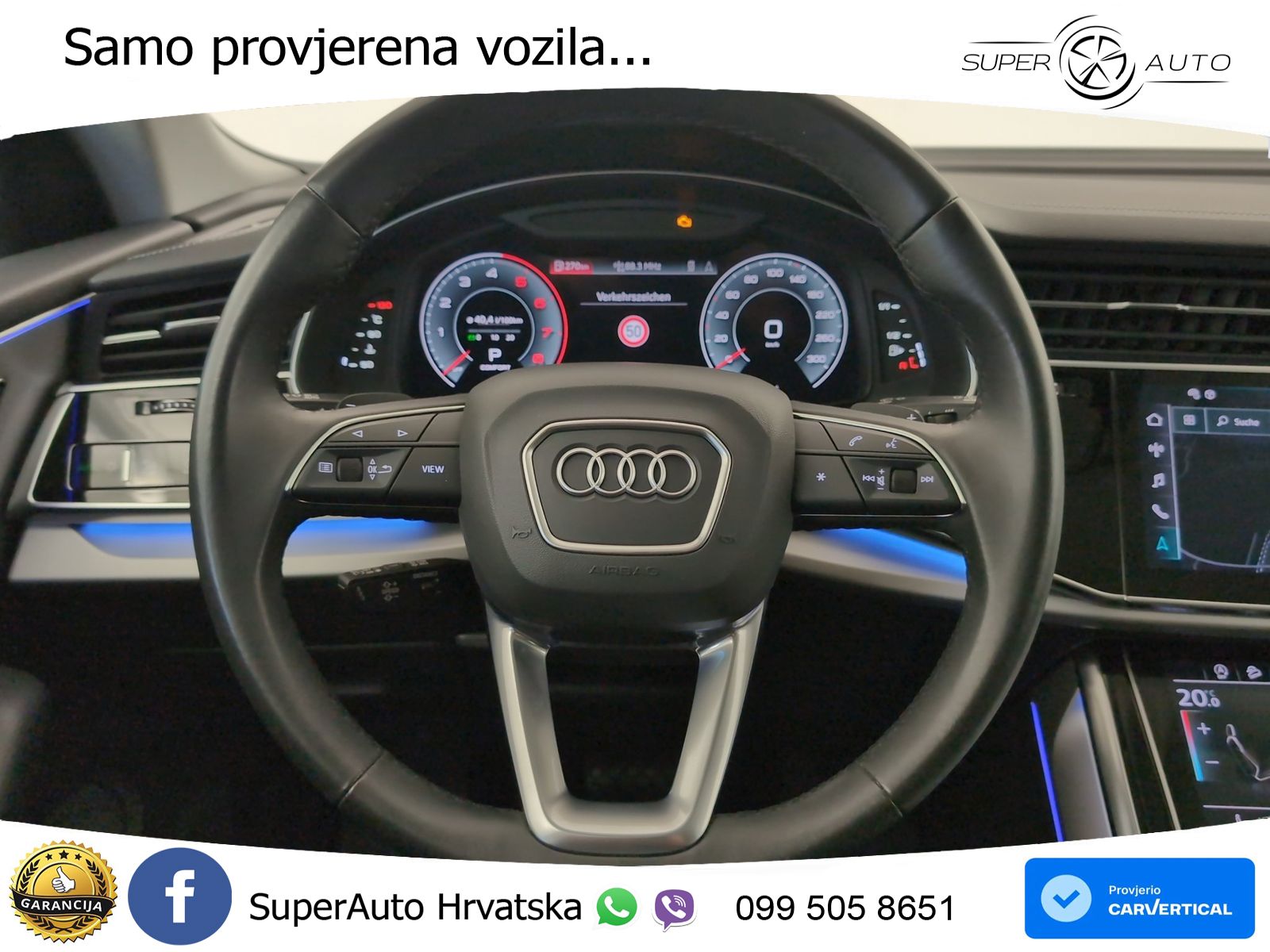Audi Q8 55 TFSI quattro Aut. 340 KS, ZRAČNI+ACC+360+GR SJED+VIRT+ASIST