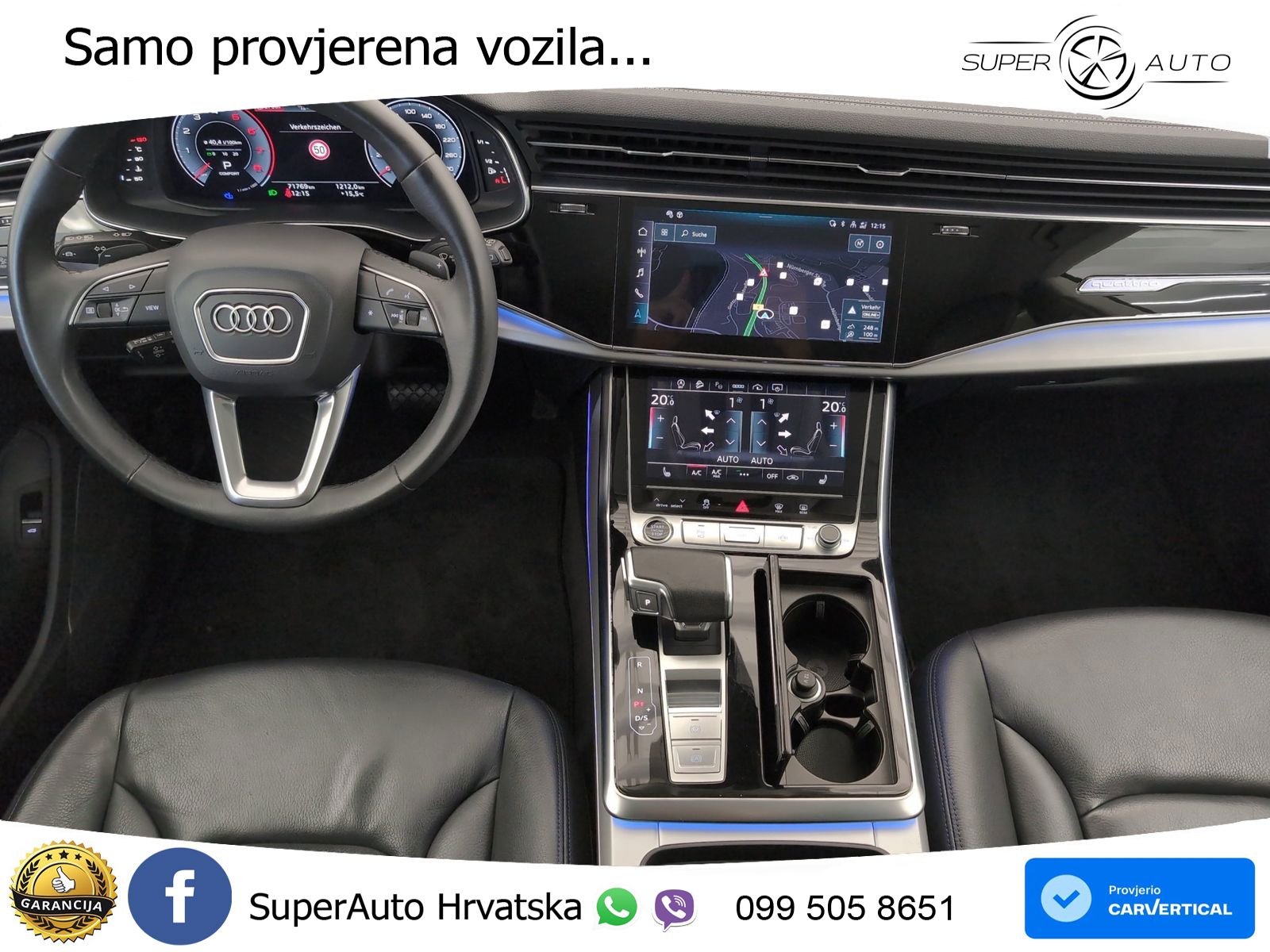 Audi Q8 55 TFSI quattro Aut. 340 KS, ZRAČNI+ACC+360+GR SJED+VIRT+ASIST