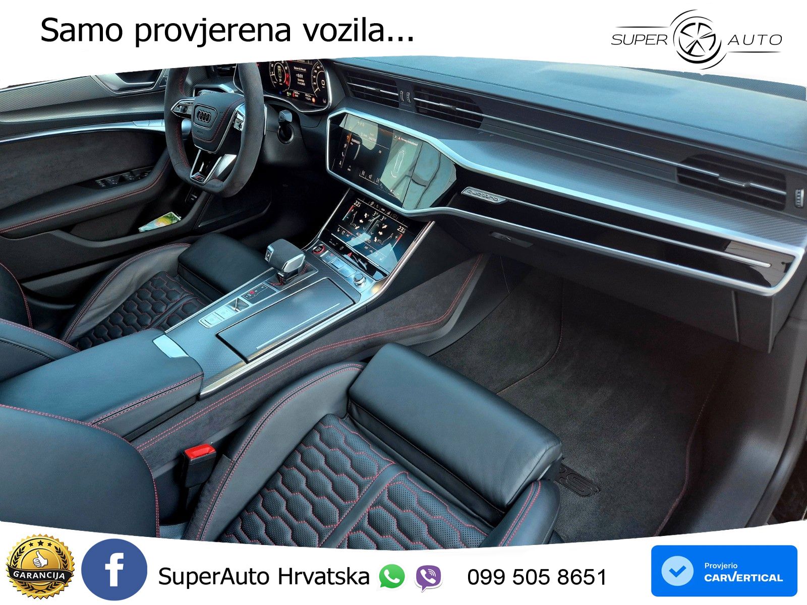 Audi RS7 4.0 TFSI V8 quattro Aut. 600 KS, ZRAČNI+360+4xGR SJED+PANO+VIRT+ASIST