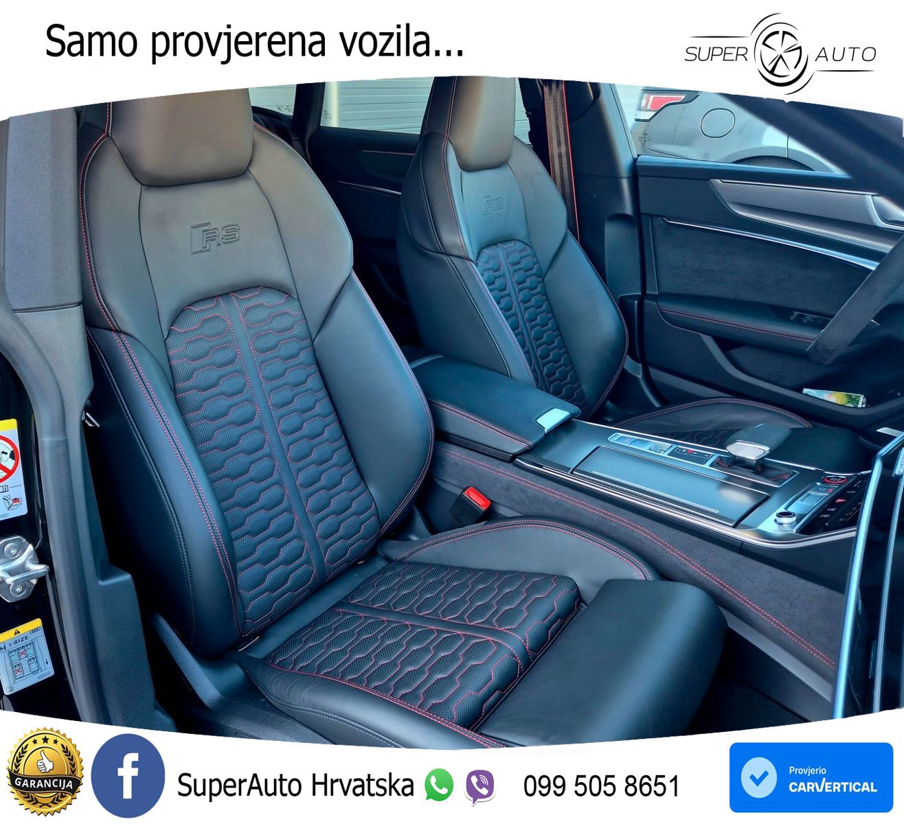 Audi RS7 4.0 TFSI V8 quattro Aut. 600 KS, ZRAČNI+360+4xGR SJED+PANO+VIRT+ASIST